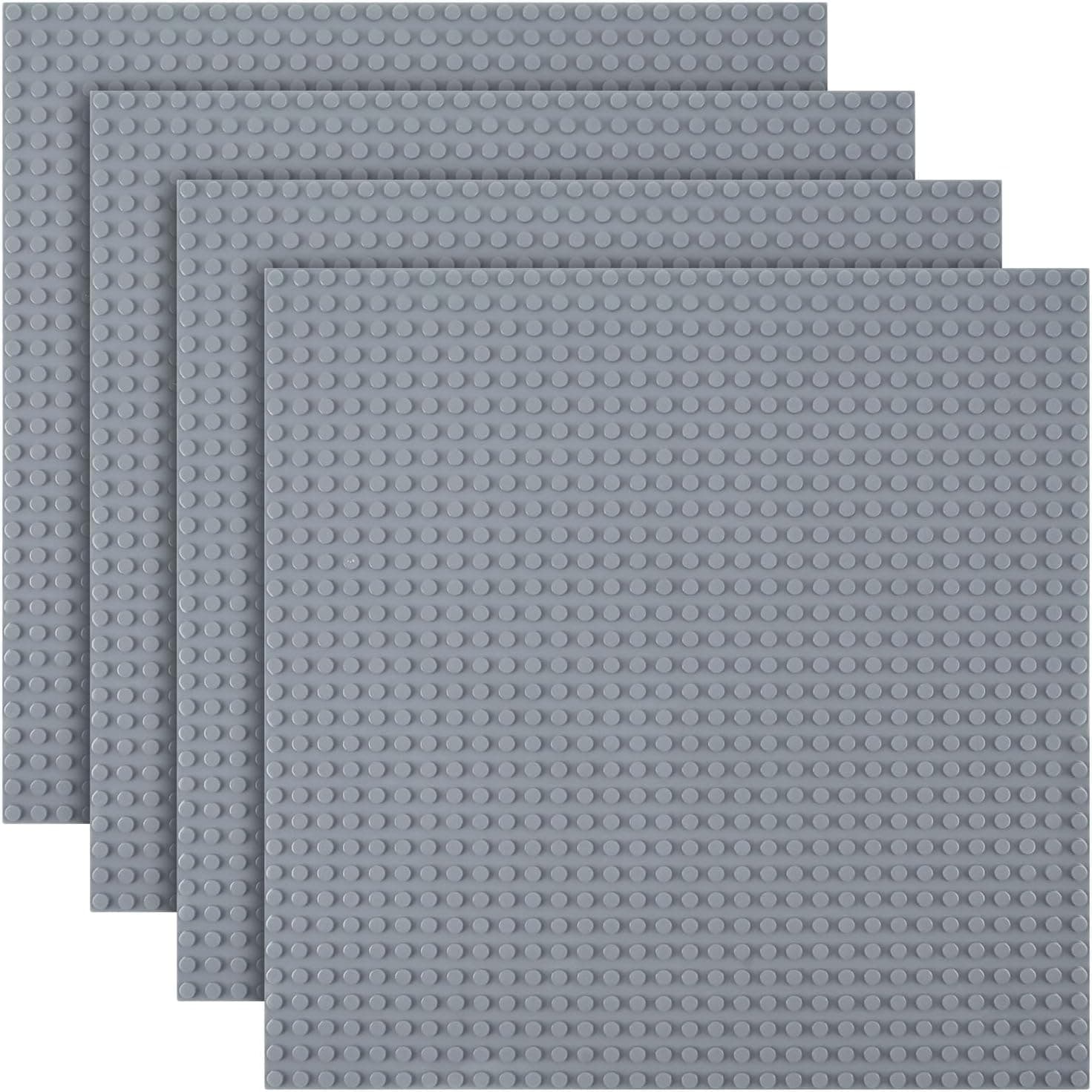 HOTUT Bases Clásicas para Construir, 4 Piezas Classic Base de 32 x 32 Tacos Compatible con Todas Las Grandes Marcas,Base Apilable para Construir,Juegos de Construir para Niños
