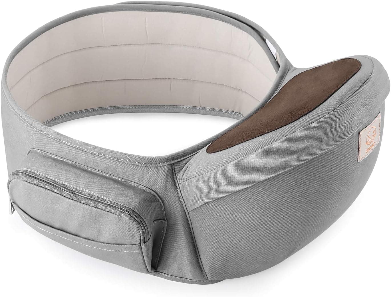 GAGAKU Portabebé Taburete de Cintura para Bebé 0-36 Meses Recién Nacido - Gris