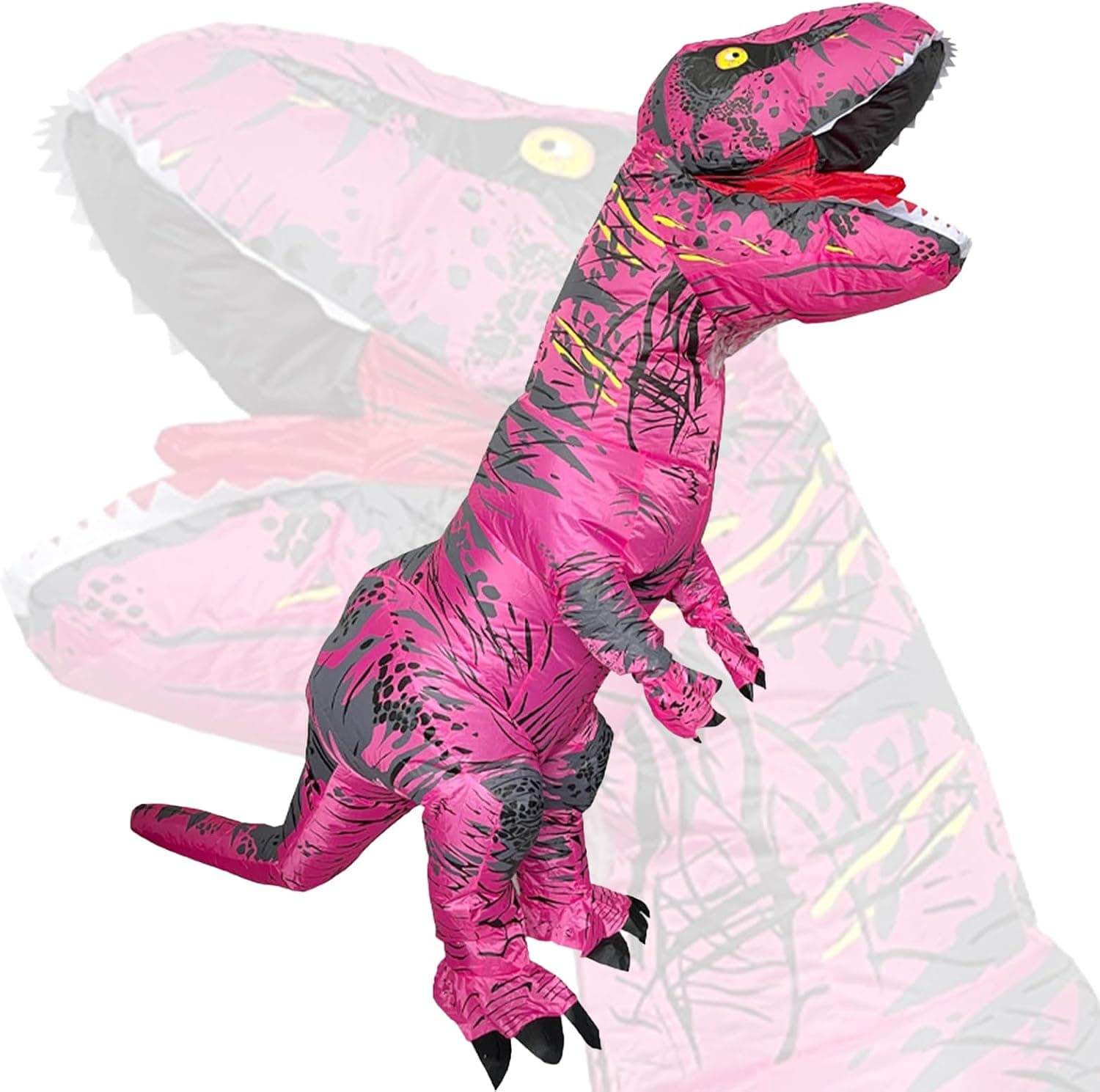 Disfraz Dinosaurio Adulto Hinchable T-Rex - Traje de Carnaval, Halloween, Fiestas - Tamaño Único, Fácil de Usar