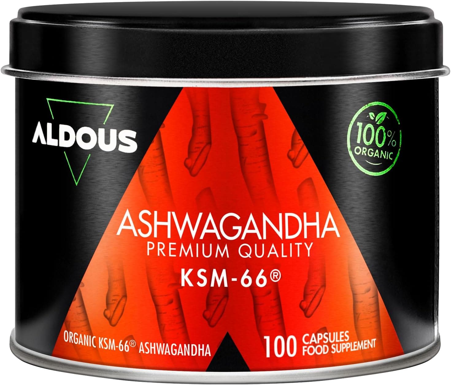 Ashwagandha KSM-66 ® Ecológica - Máxima dosis 600mg - Bienestar - Vegano