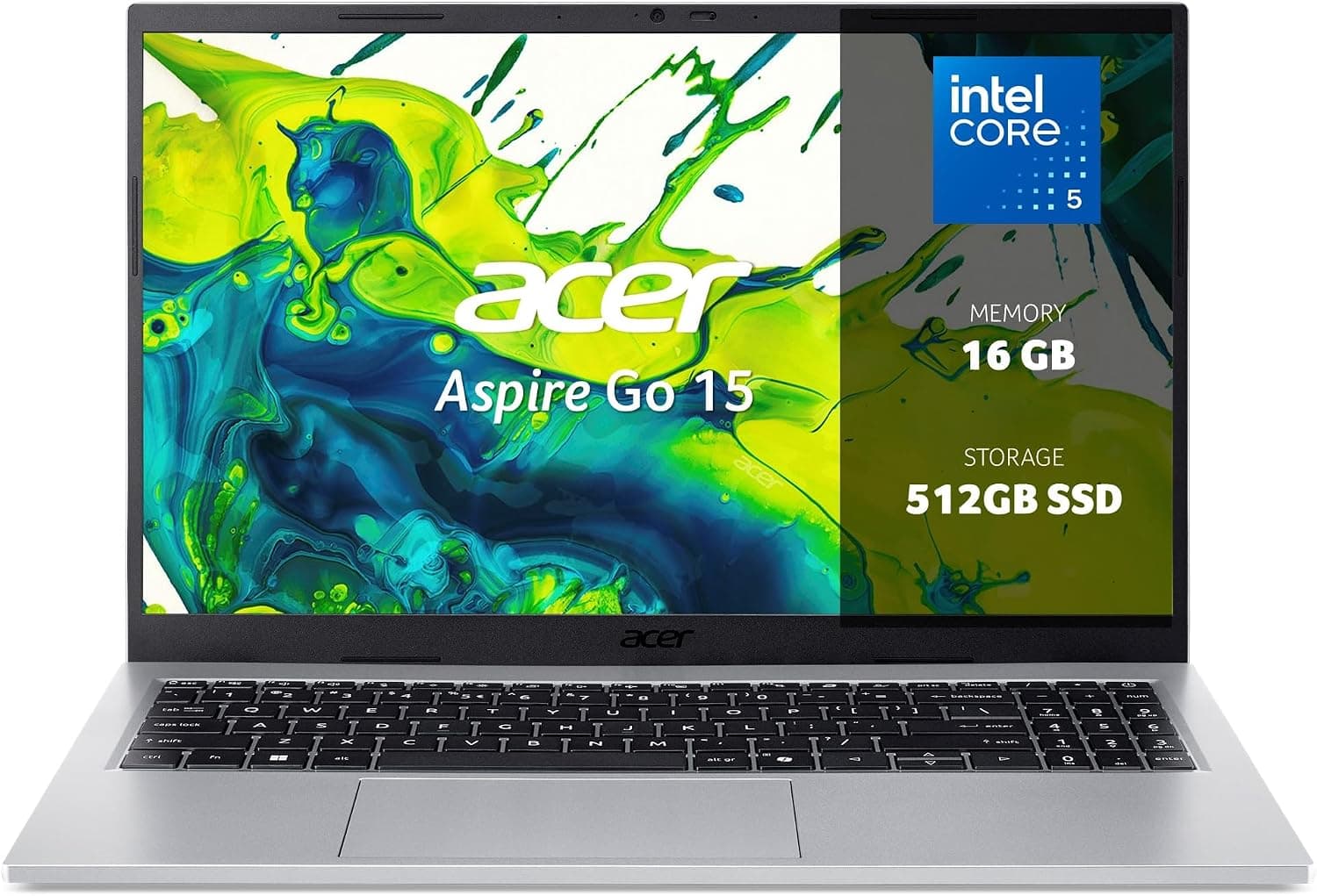 Acer Aspire Go 15, Portátil 15.6" Full HD, Core 5, 16GB RAM, 512GB SSD
