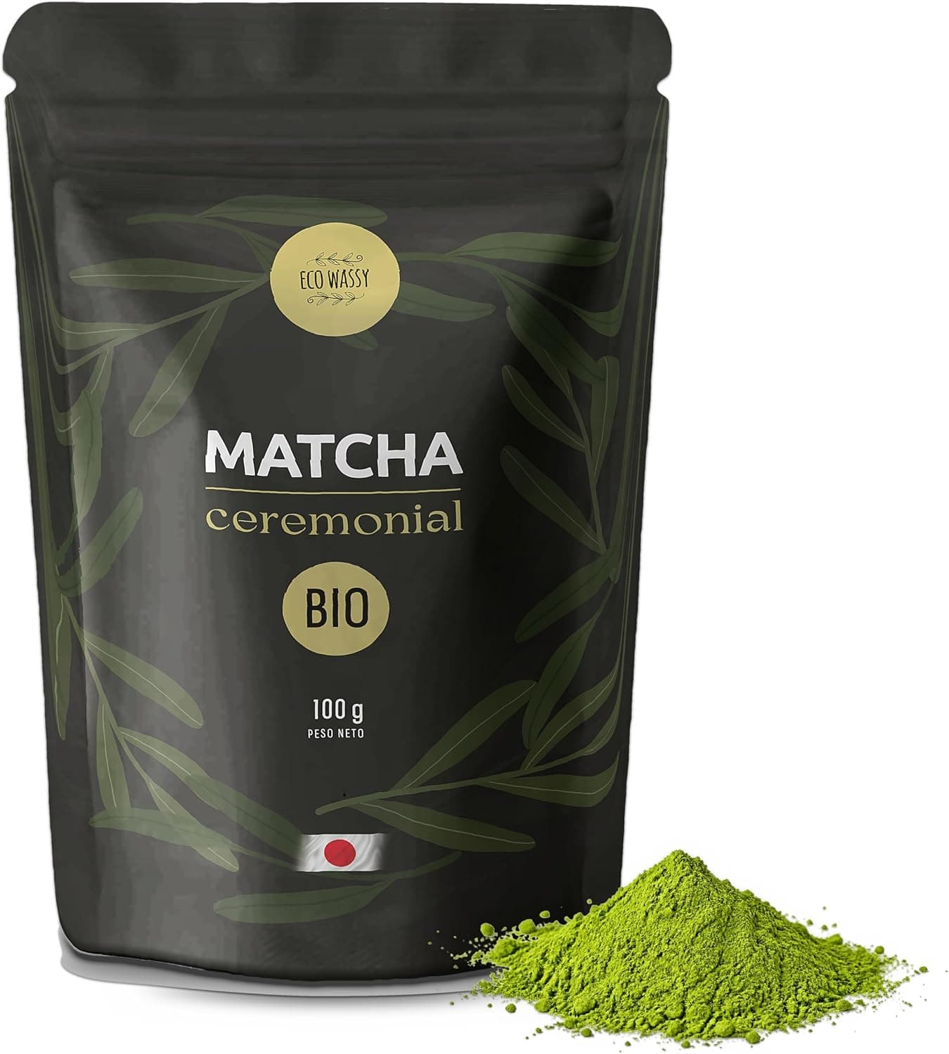 Té Matcha BIO Japonés [Certificado] Grado CEREMONIAL. 100% Natural. 100Gr De Té Verde Matcha Reductor, Potente Détox Y Antioxidante. Puro Matcha Orgánico De Cultivo. (100g)