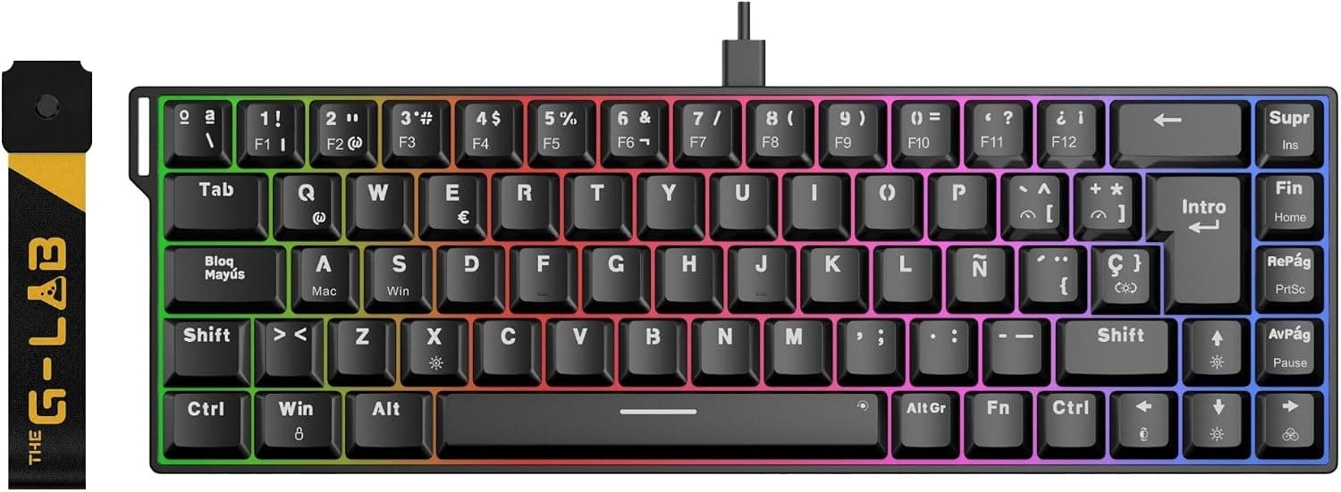 The G-Lab Keyz Titanium HE - Teclado Gaming Magnético Hall Effect QWERTY ES