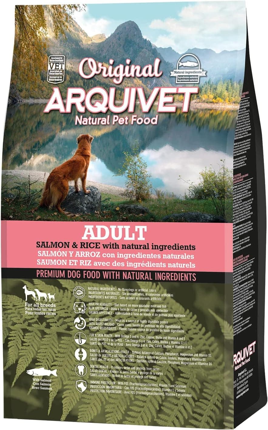 Arquivet Original Adult - Pienso para Perros Adultos - Salmón y Arroz, 3 kg (Paquete de 1)