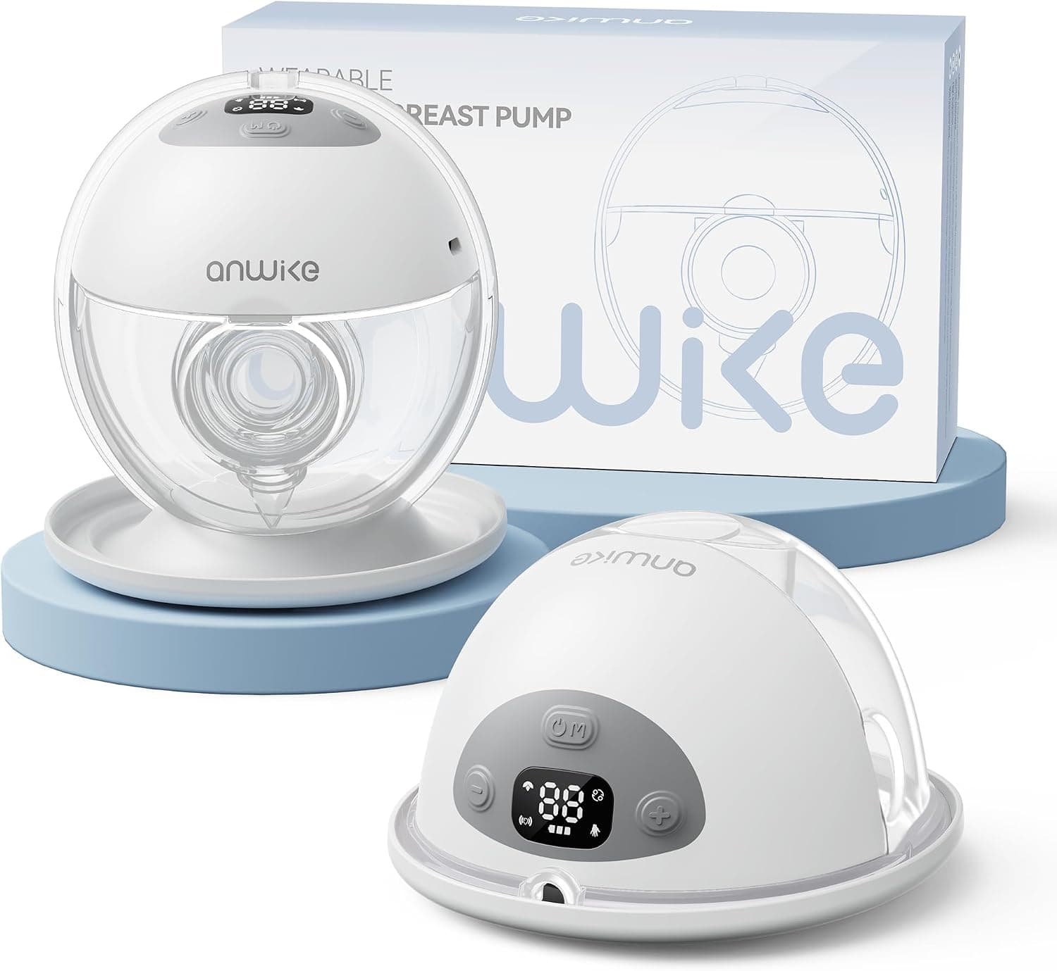 ANWIKE K10 Sacaleches Electricos doble manos libres, 4 modos, 20 niveles