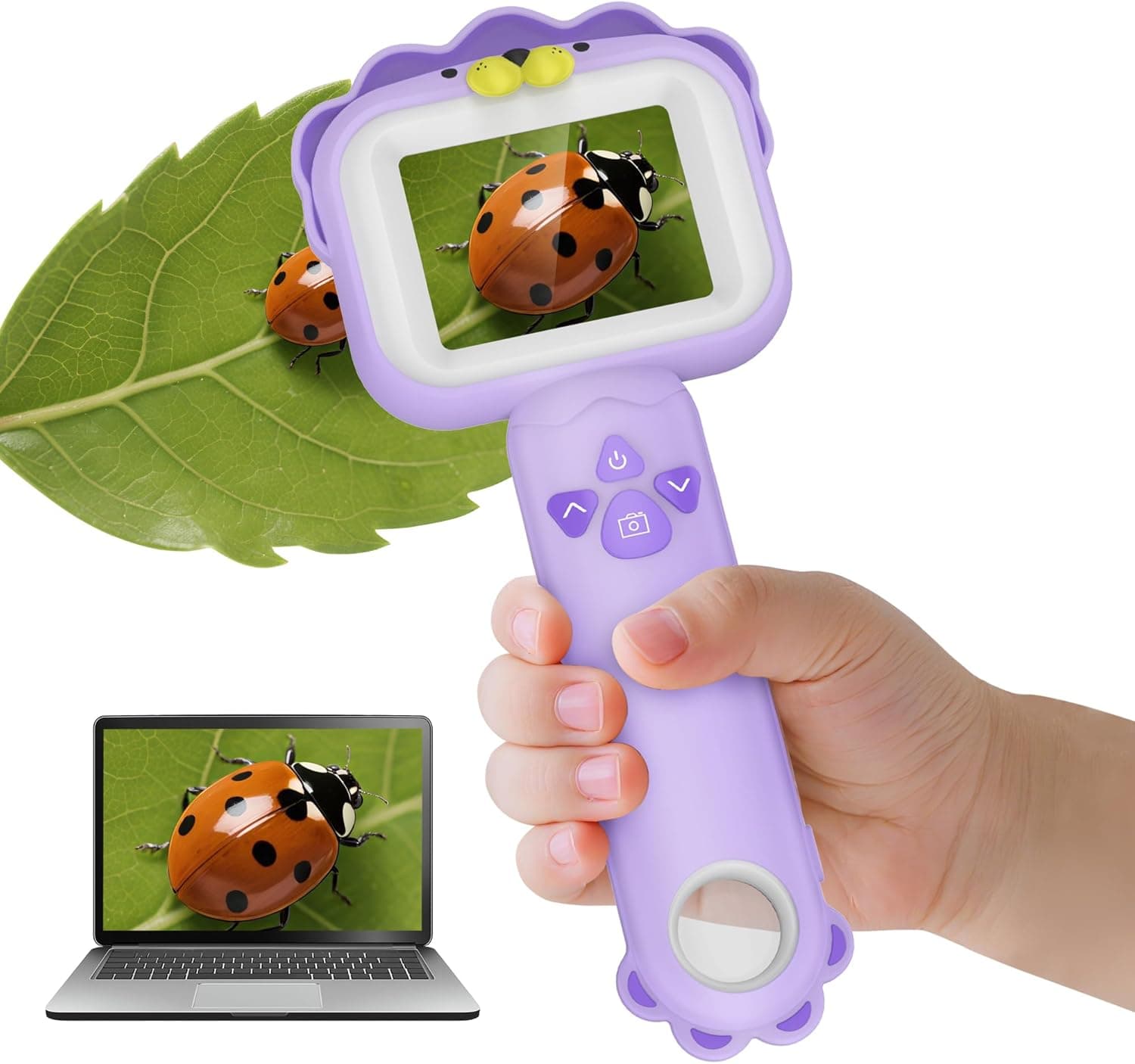 Microscopios para Niños, Microscopio Portátil Mini de Bolsillo