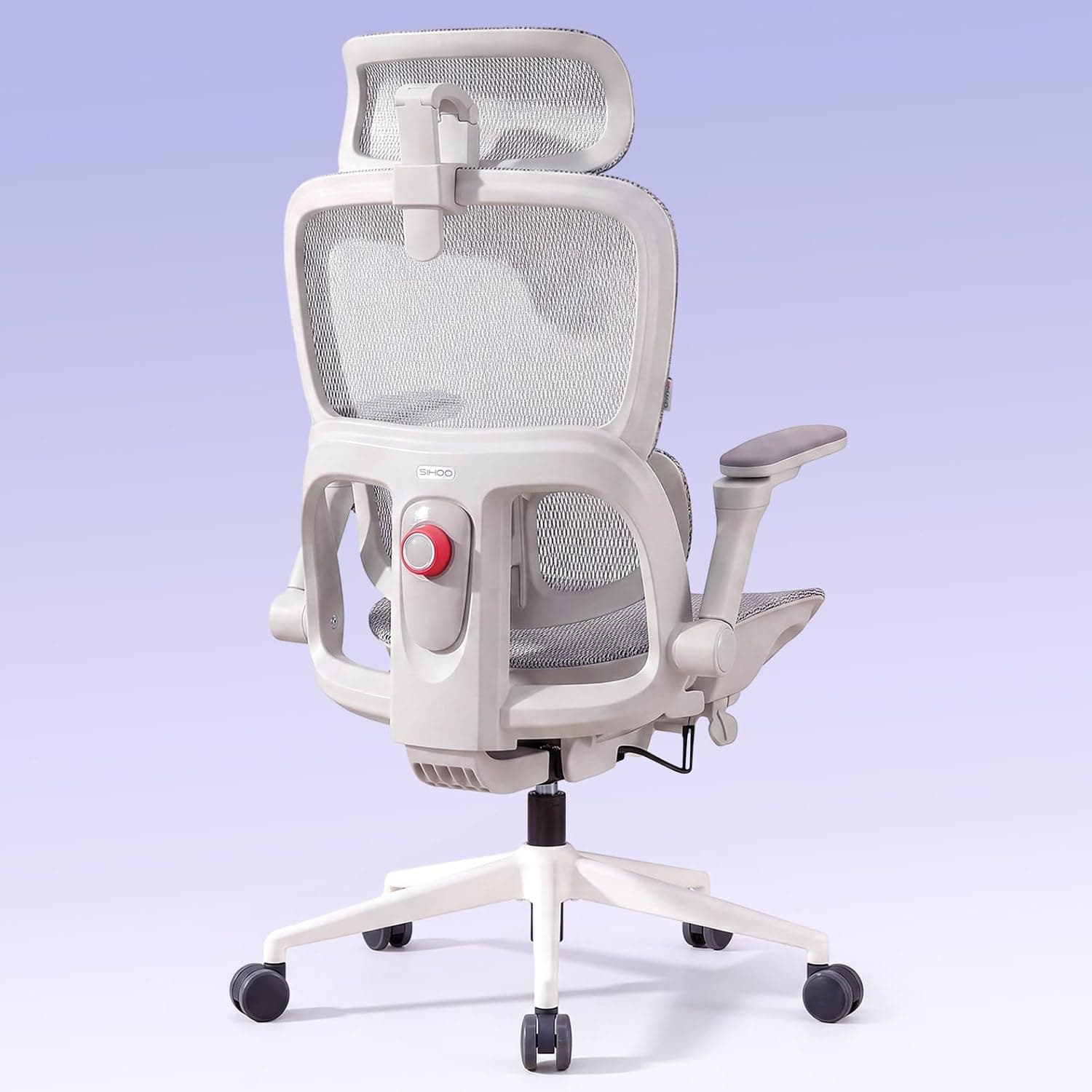 SIHOO B300 Pro Silla Ergonómica Oficina Soporte Lumbar Adaptativo, Blanco