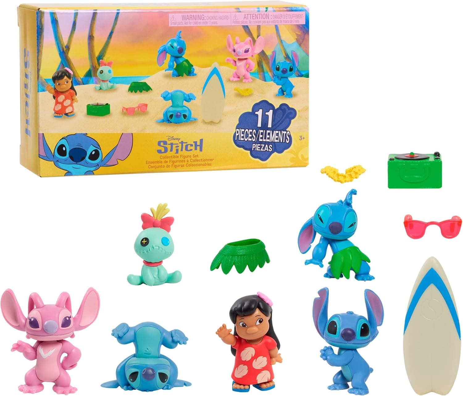 Stitch Movie Collectible 7 Figure Pack