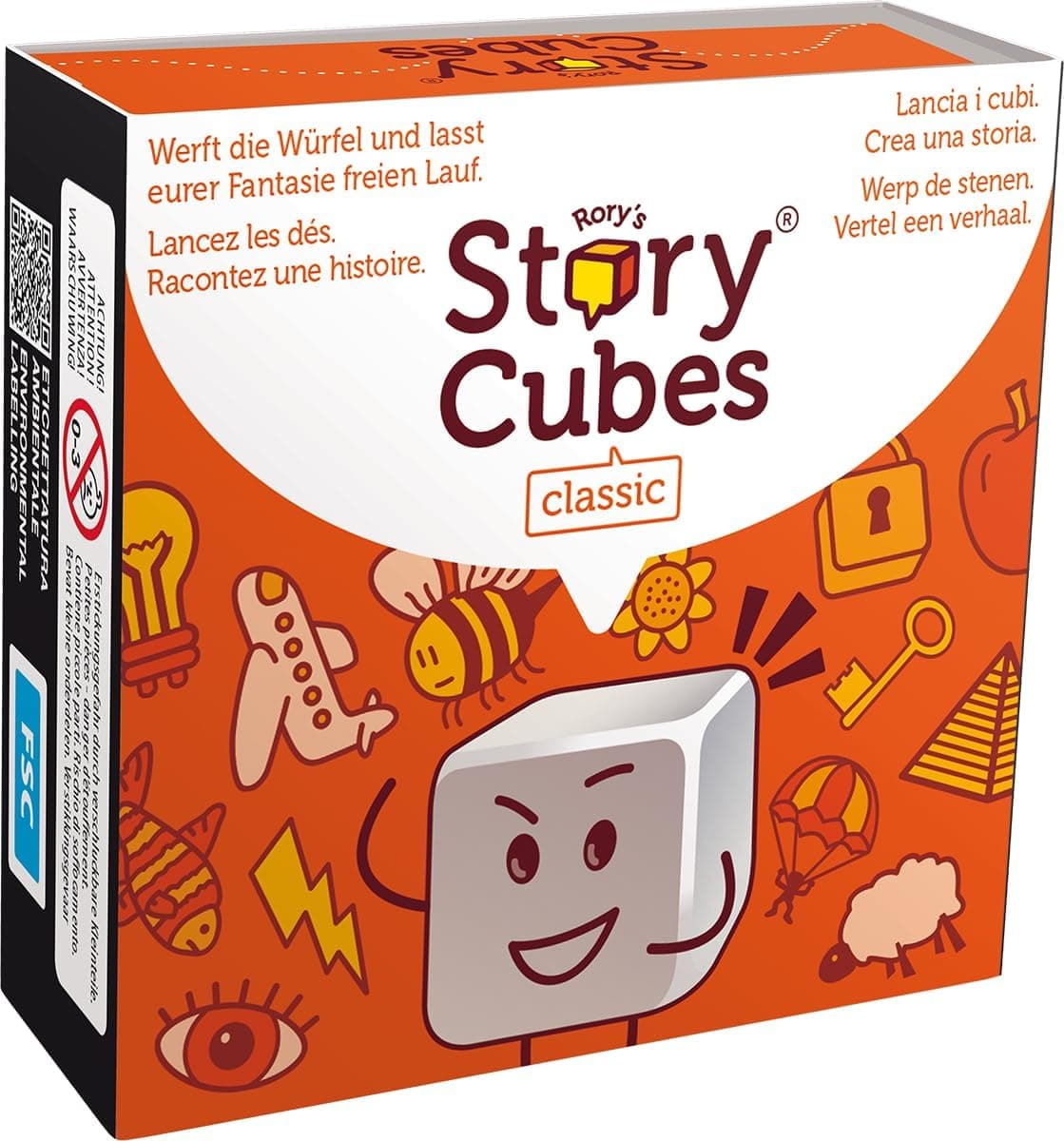 Asmodee, Rory's Story Cubes Classic (Refresh), Juego Familiar, multilingüe