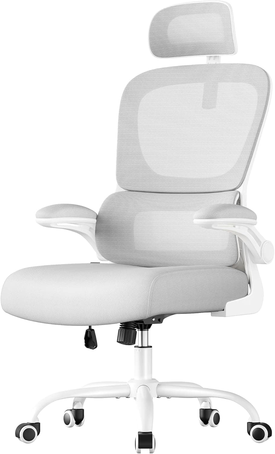 SONGMICS Silla de Oficina Ergonómica, Tela de Malla de Doble Capa
