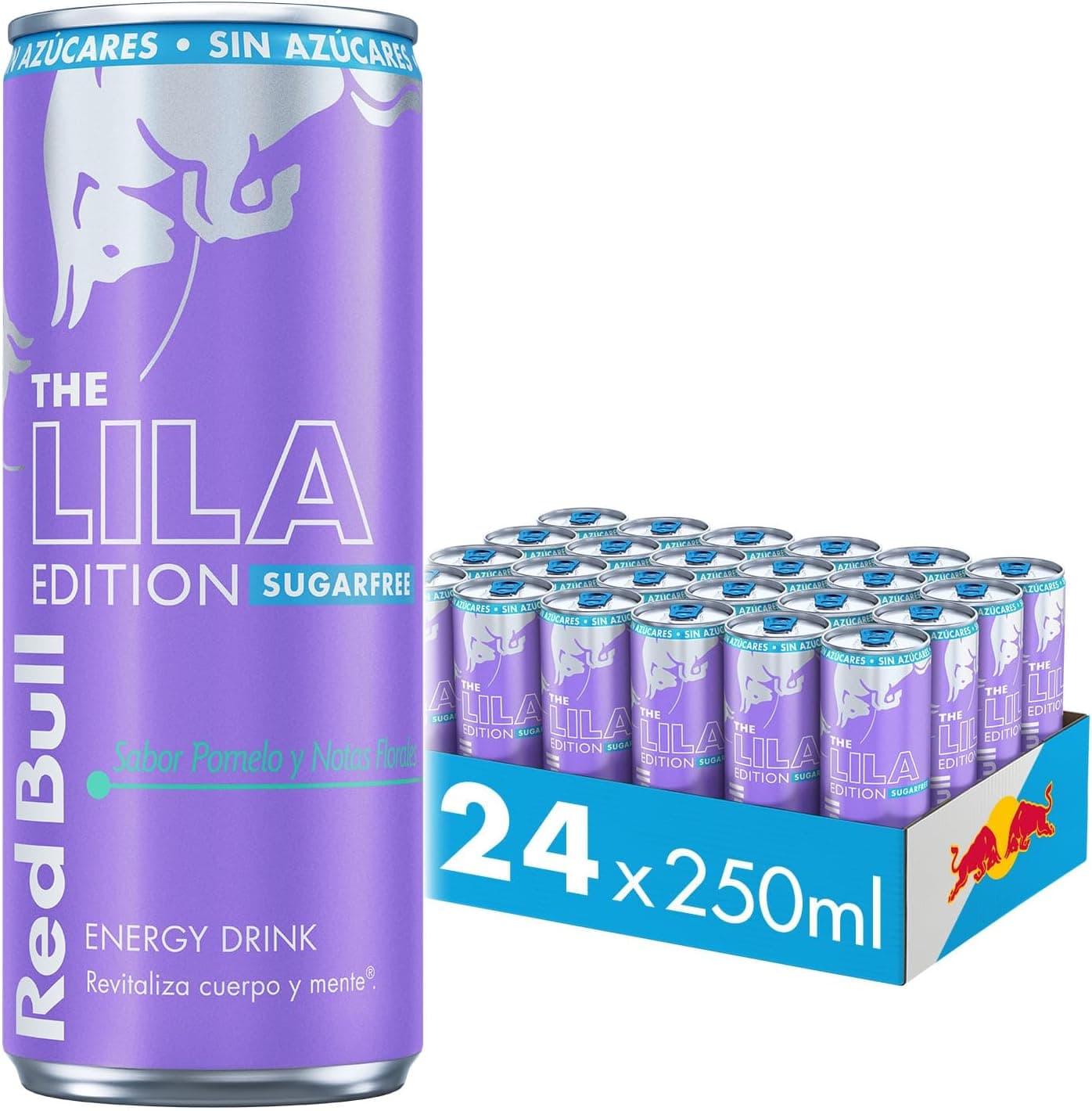 Red Bull Bebida Energética Sabor Pomelo Sin Azúcar 24 Latas x 250ml