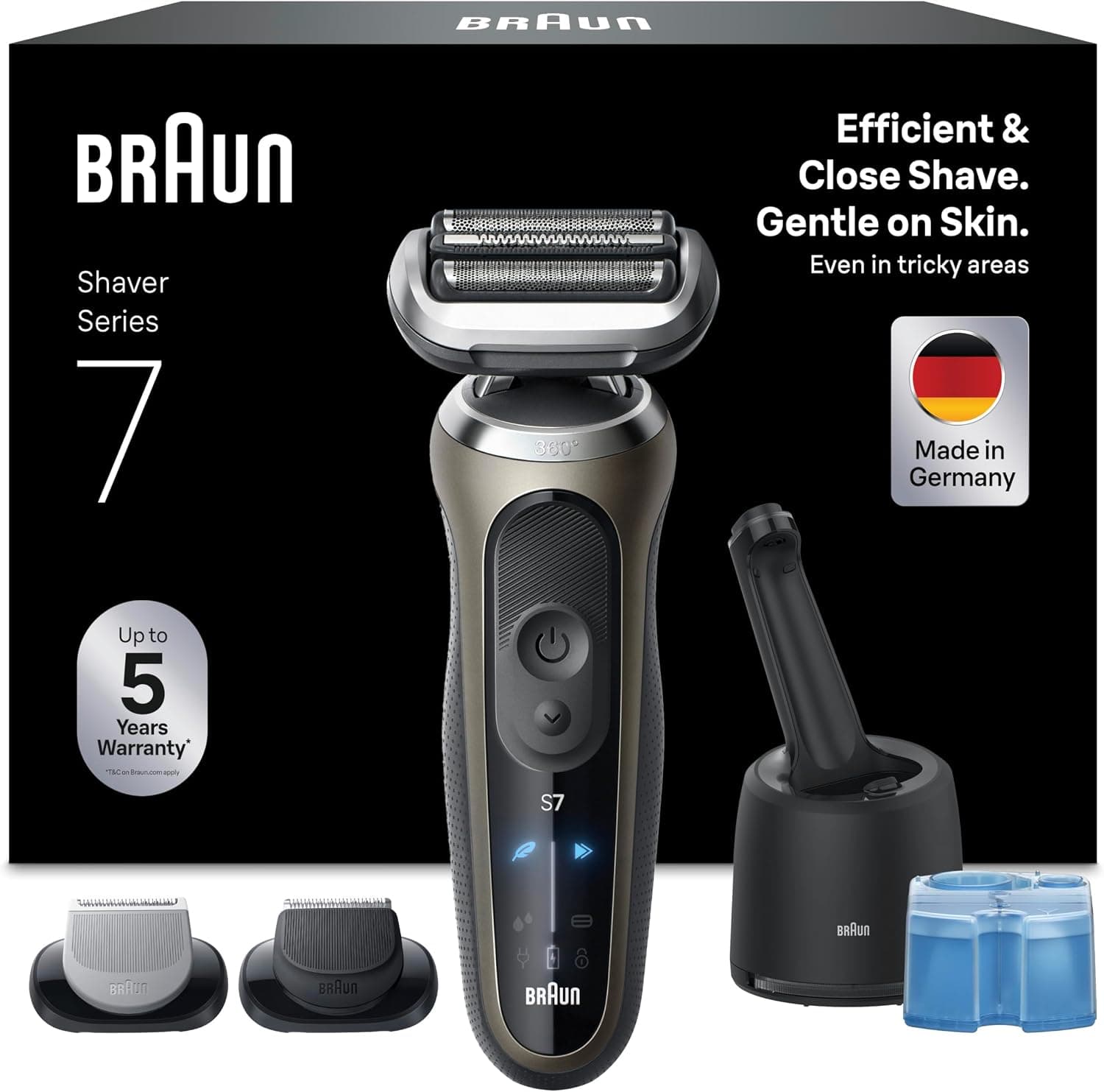 Braun Series 7 Afeitadora Eléctrica Hombre, 72-C7650CC, Oro