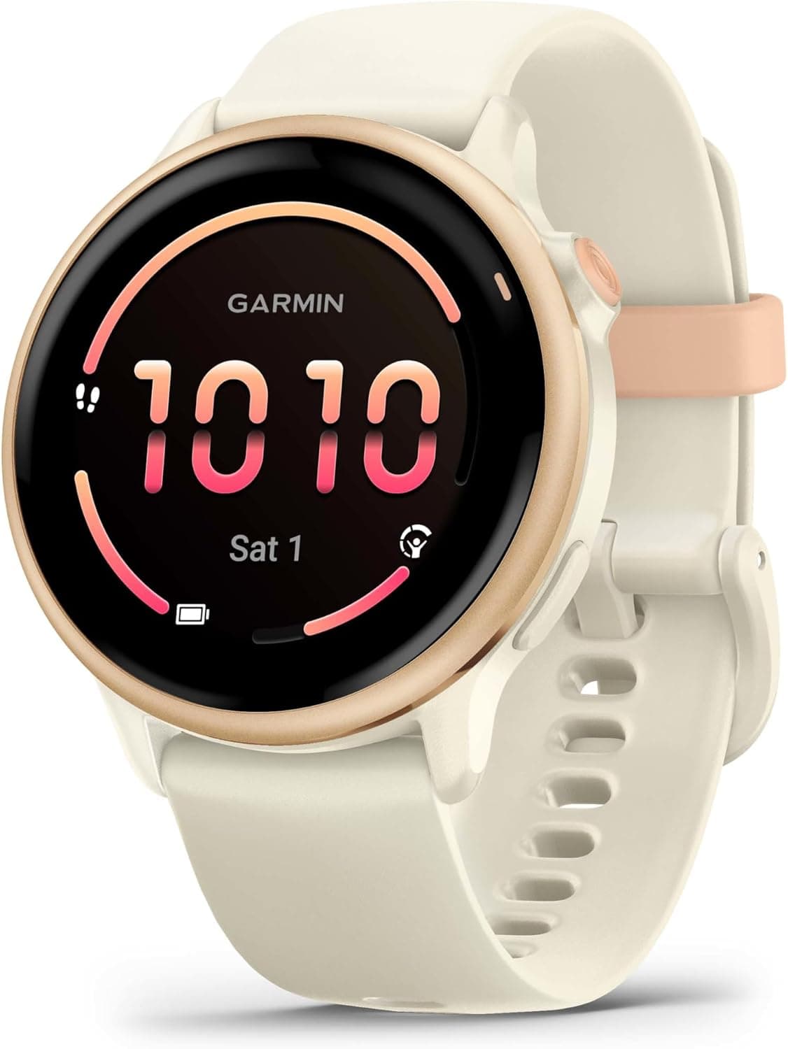 Garmin Vívoactive 6, Smartwatch con GPS, Blanco Rosado