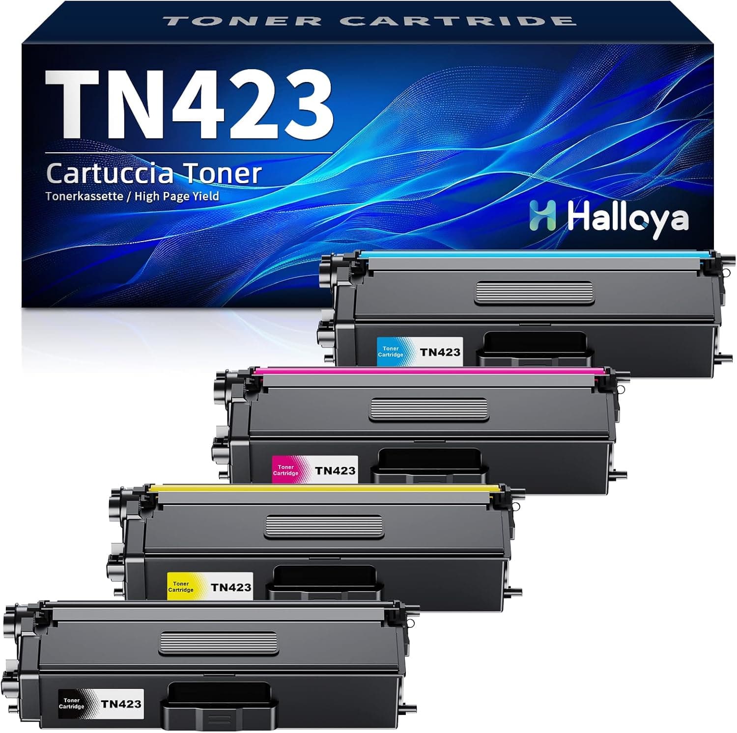 Halloya TN423 TN421 Cartuchos de Tóner Compatible con Brother TN-423 TN-421