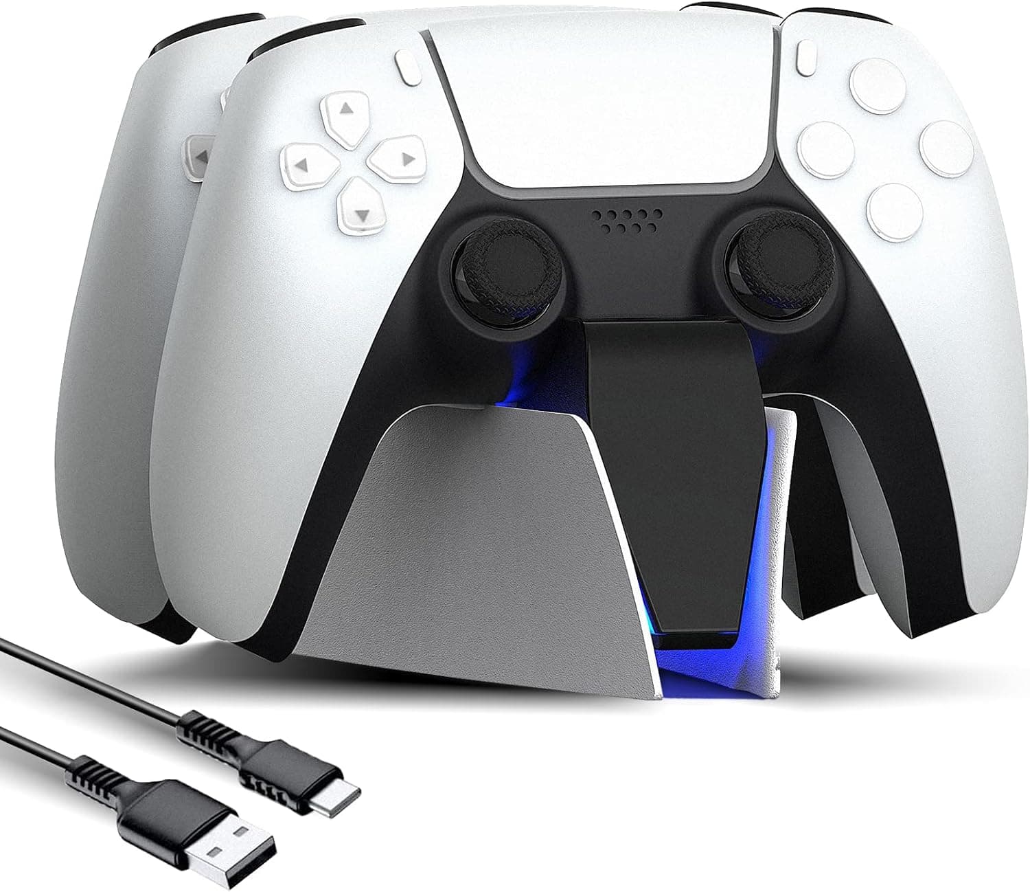 Sehawei Cargador para Mando PS5,Rápido Estación de Recarga PS5