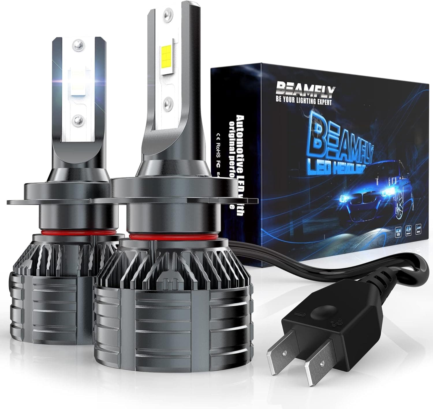 Bombillas H7 LED 32000LM 100W 6000K Luces Blancas