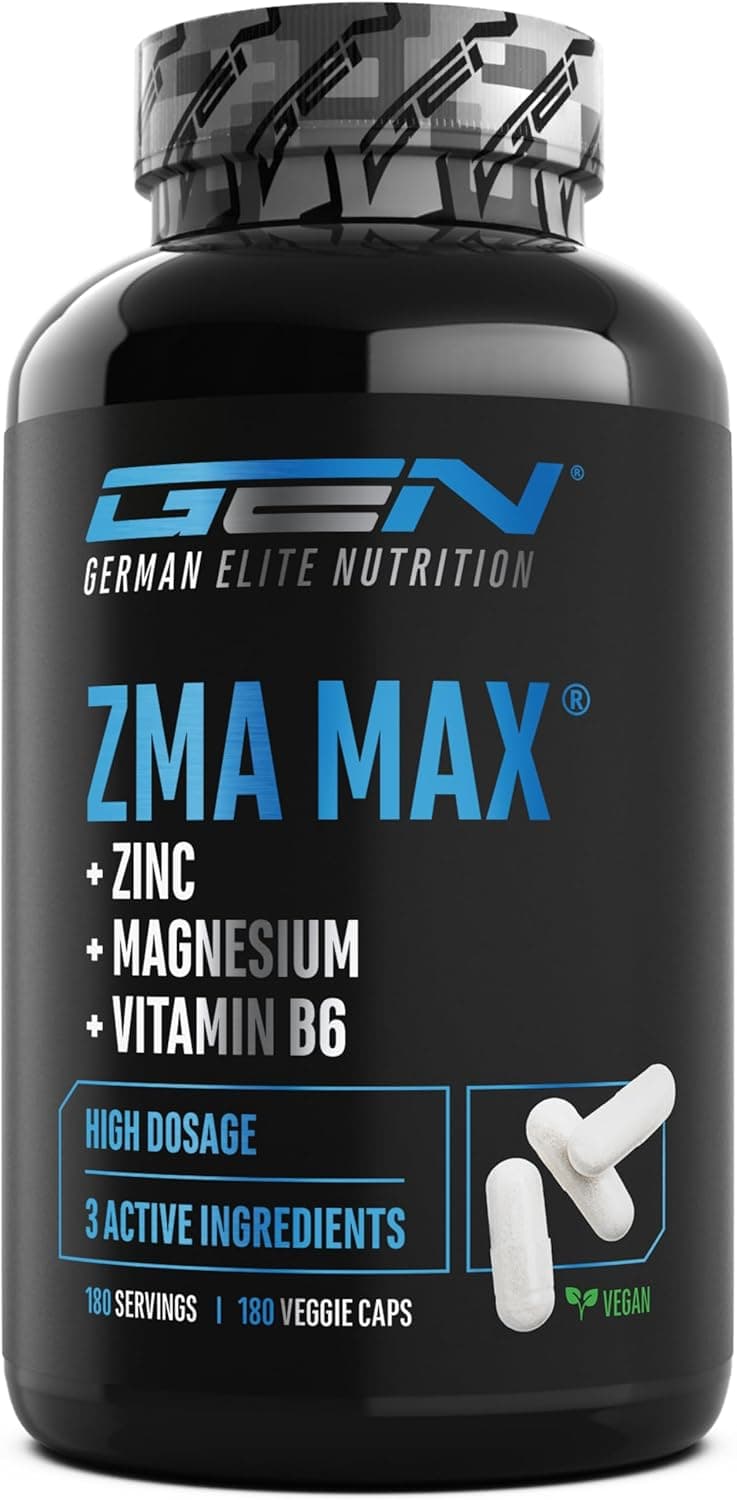 GEN GERMAN ELITE NUTRITION ZMA MAX® - 180 Cápsulas - Dosis extra alta