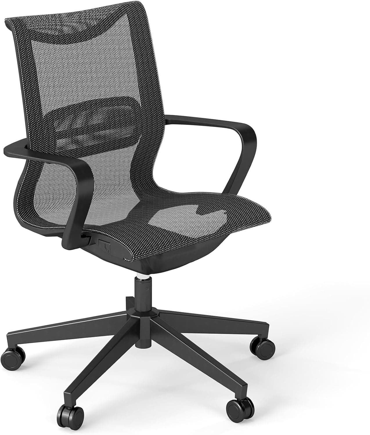 Magic Life Silla de Oficina Ergonómica con Inclinación Ajustable y Bloqueo, Respaldo Transpirable, Silla Giratoria con Ruedas para Escritorio