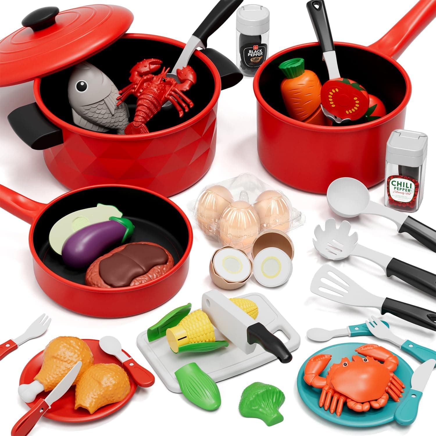 Lehoo Castle Juguetes de Cocina Infantil Accesorios para Niñas Niños