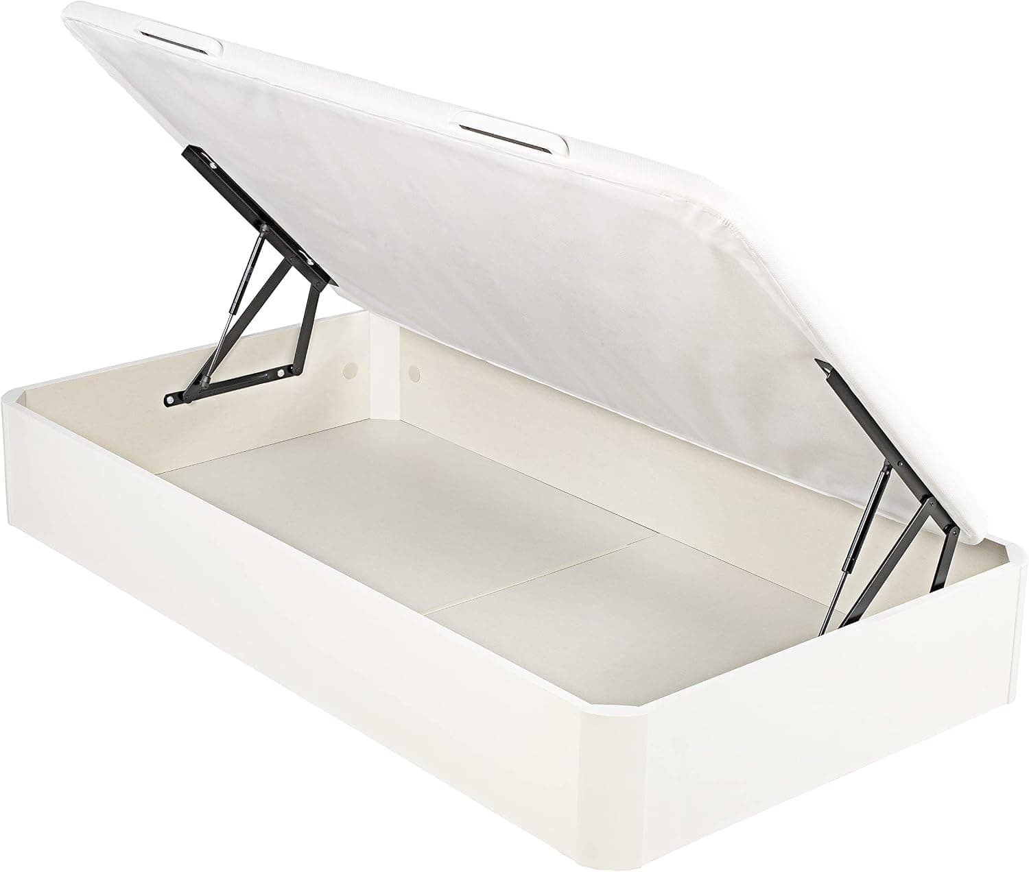 What The Sleep | Canapé Juvenil Apertura Lateral | 105x190 | Blanco | Entrega, Montaje y Retirada Usado Incluido | Apto Todos Colchones I Altura 32 cm | Esquinas Redondeadas | Storage Bed