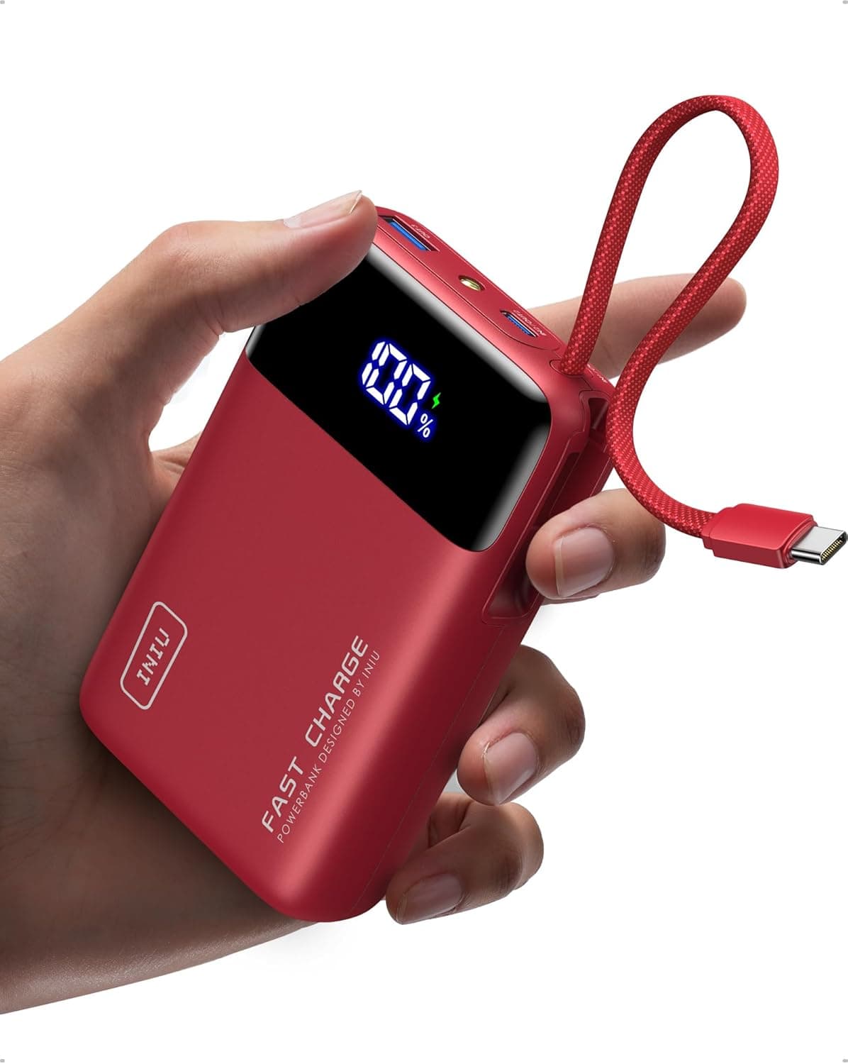 INIU Power Bank, Pequeño 20000mAh 45W Carga Rapida Travel Batería Externa