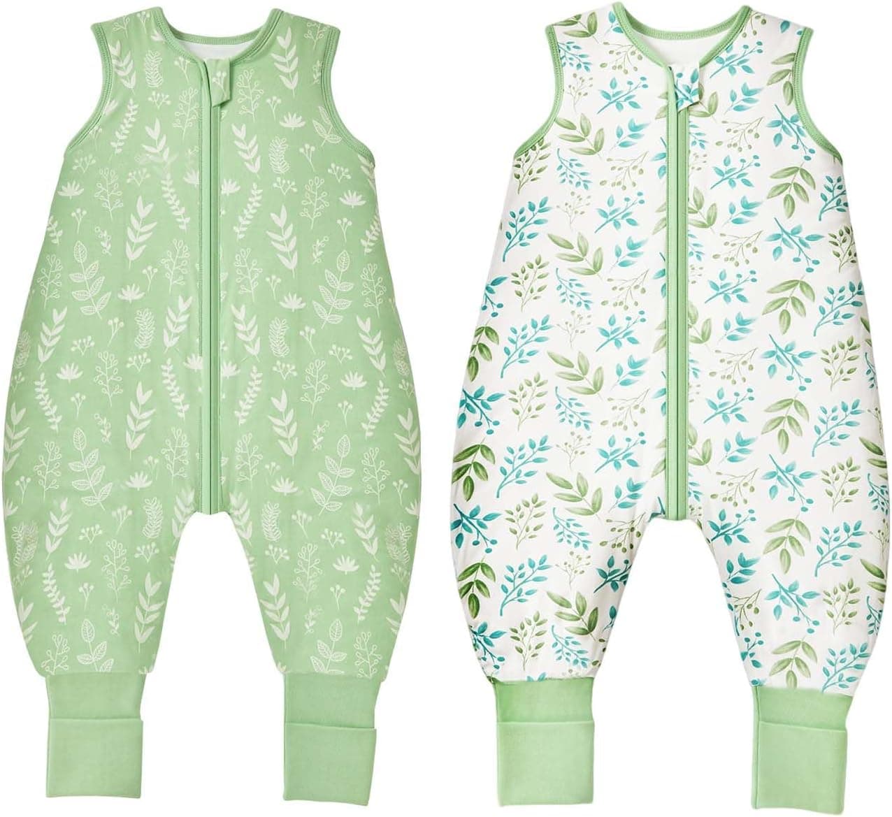Saco de Dormir para bebé con piernas, 1.0 TOG,Paquete de 2 Unidades