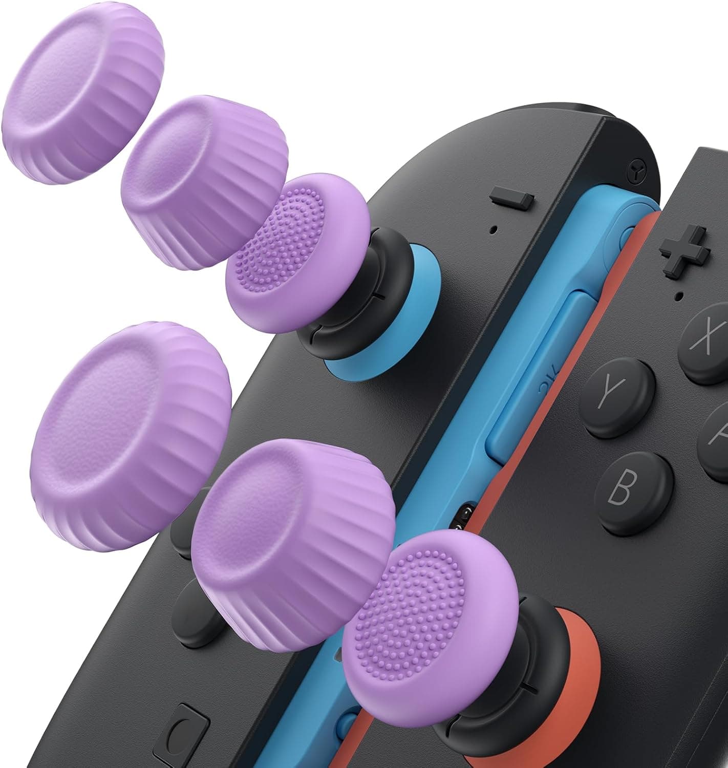 JSAUX Grips para Nintendo Switch 2 Joystick- Morado