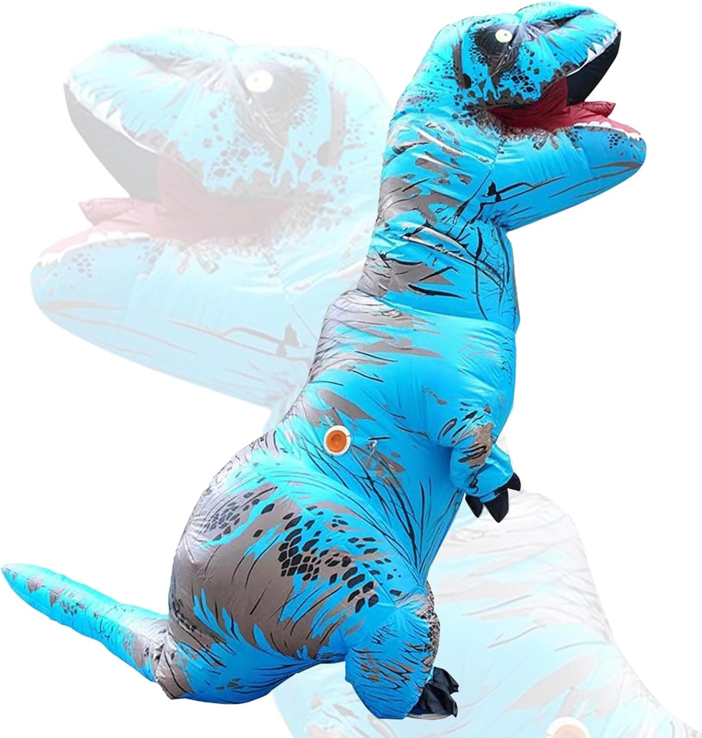 Disfraz Dinosaurio Adulto Hinchable T-Rex - Traje de Carnaval, Halloween, Fiestas - Tamaño Único, Fácil de Usar