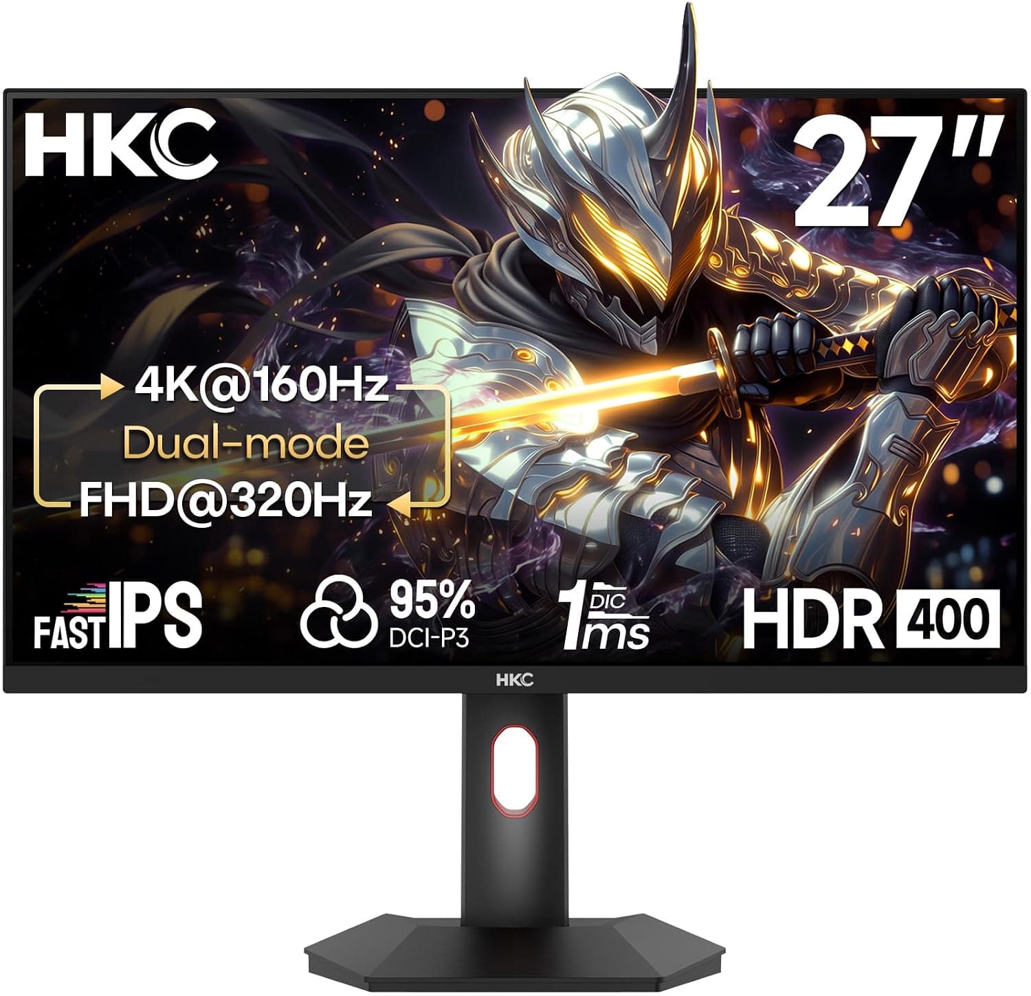 HKC Monitor Gaming 27 Pulgadas 4K UHD Fast IPS 160Hz, 1ms
