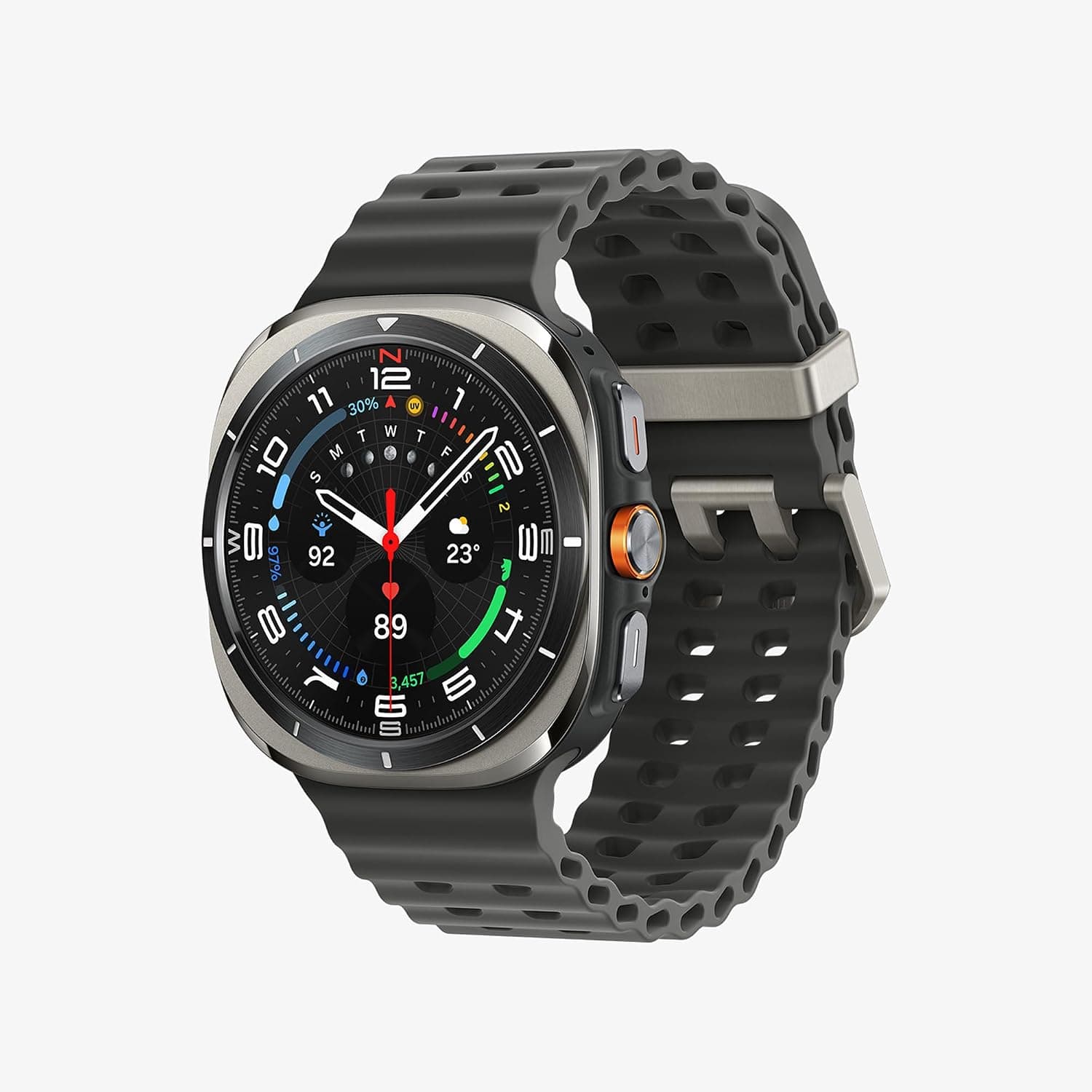 Samsung Galaxy Watch Ultra 2025 47mm - Smartwatch LTE con IA, Titanio, Botón Personalizable, Control de Salud, Garantía del Fabricante 3 Años + 1 año Extra, Plata Titanio (Versión española)