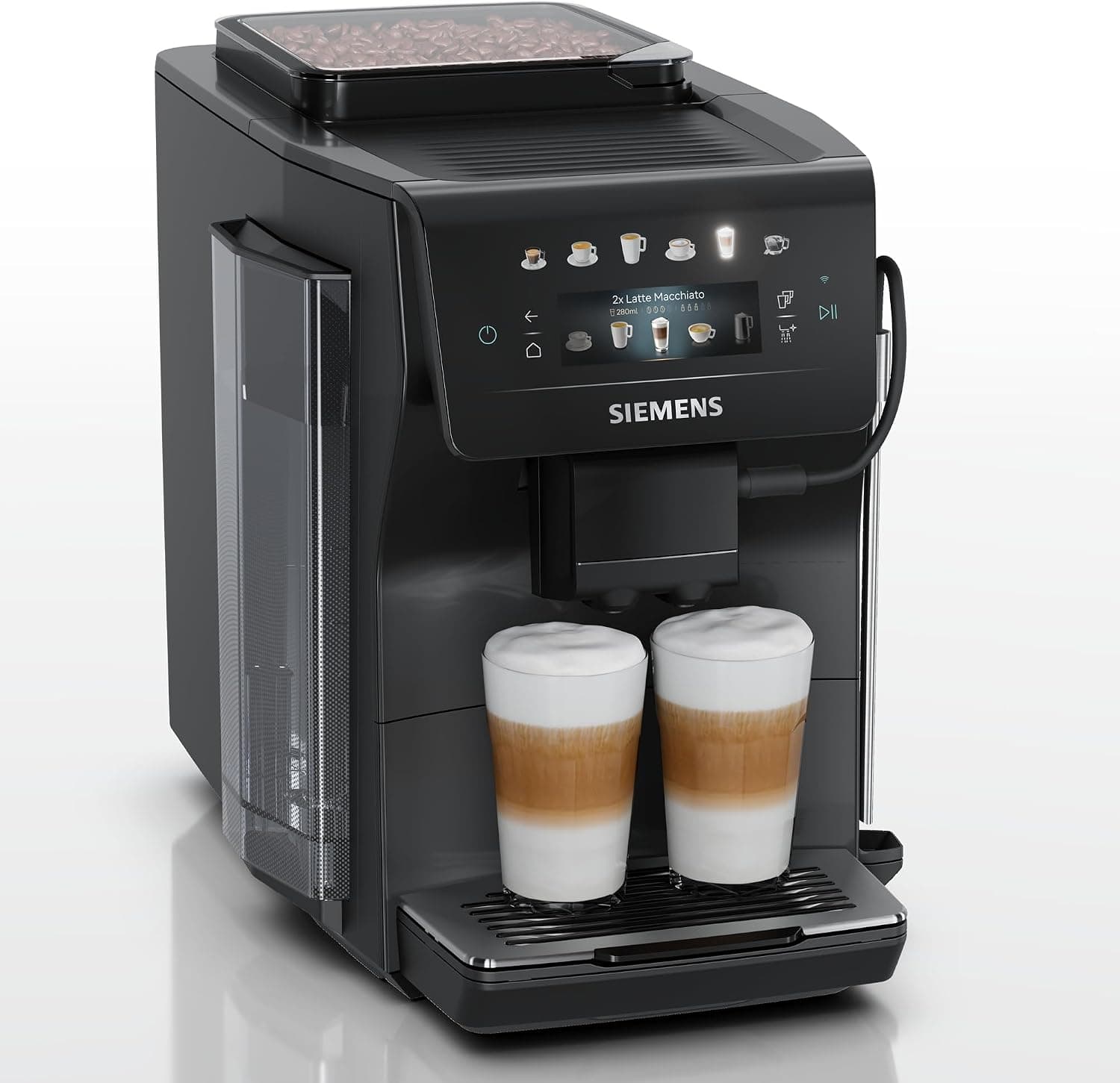 SIEMENS, Cafetera superautomática EQ600 iAroma Negro, TP601E09