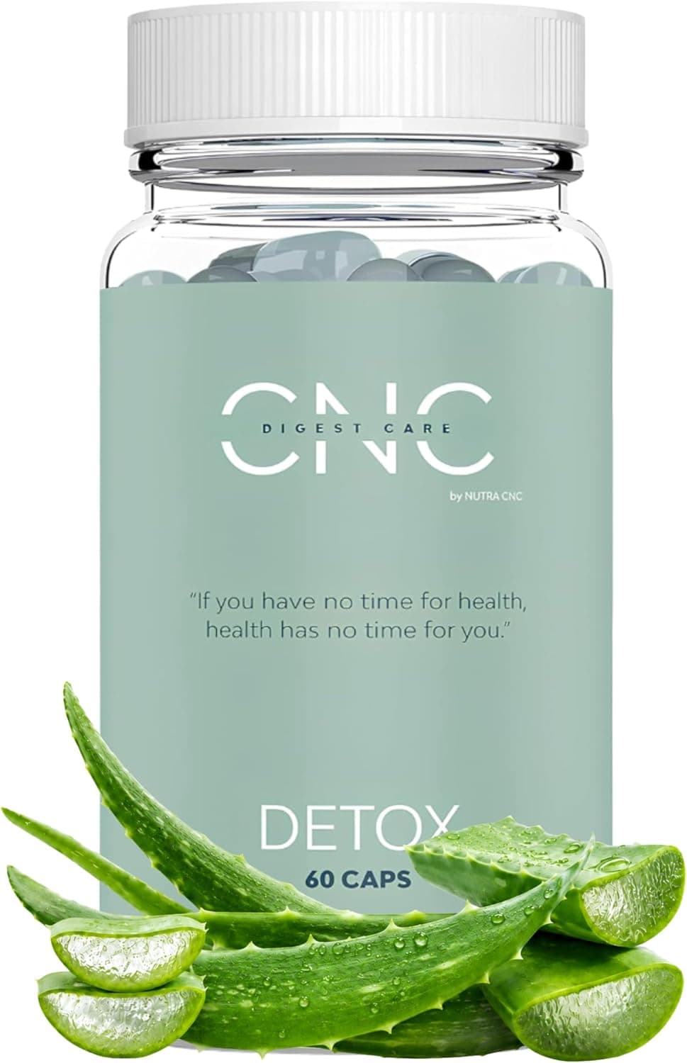 CNC DETOX adelgazante potente – Drenante, Diurético y Depurativo – Quemagrasas Potente Para Adelgazar– Probióticos 100B + Aloe Vera + Carbón Activo + Hinojo