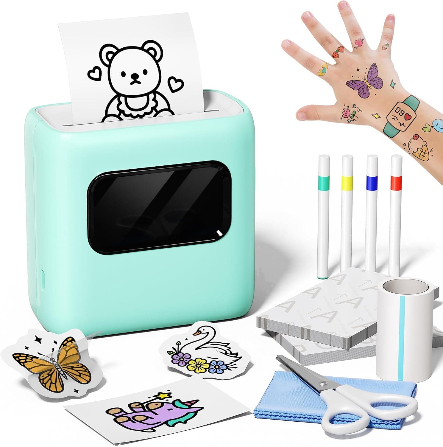 TATTMUSE Regalos Niña 5 6 7 8 9 10 Años, Impresora Tatuajes para Niños