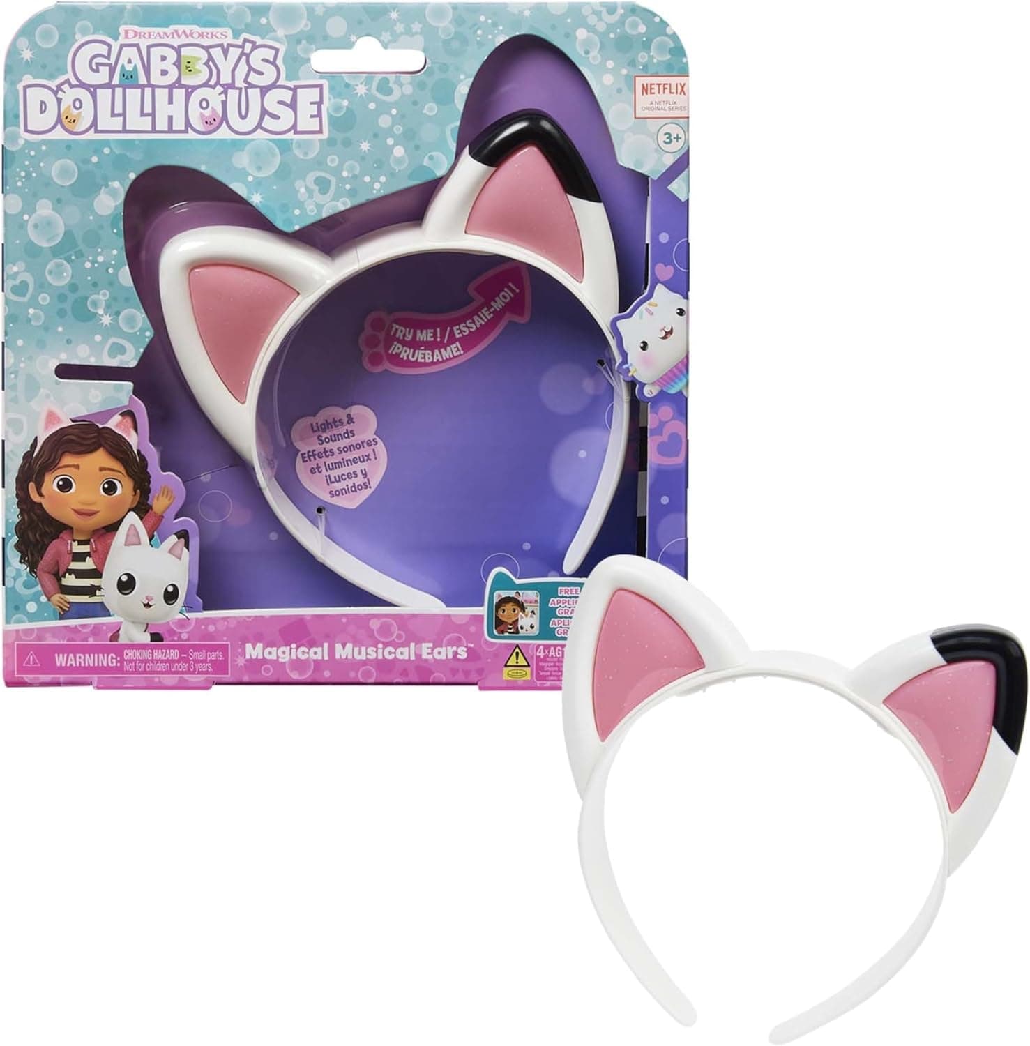La Casa De Muñecas De Gabby - Orejas De Gato Mágicas Gabby's Dollhouse: Con Luces, Música, Sonidos Y Frases | Juguetes Niñas 3 Años O Más | Regalo Niña 3 Años O Más
