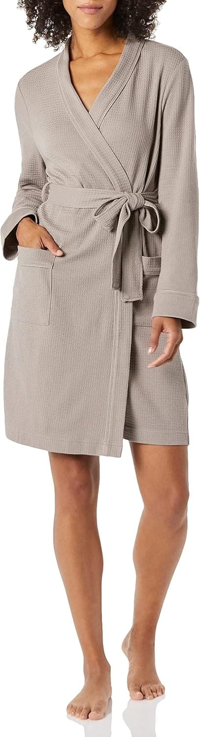 Amazon Essentials Bata Ligera de Largo Medio con Estampado de Rombos (Disponible en Tallas Grandes) Mujer