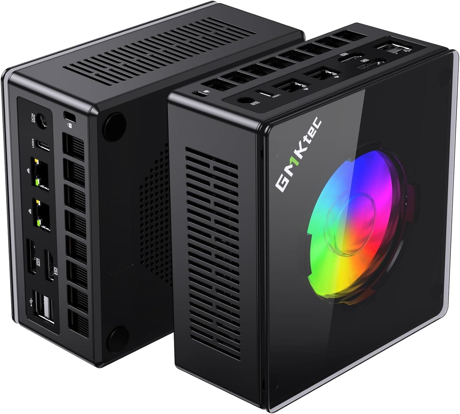 GMKtec Ryzen 9 Gaming Mini PC, K11 R9 8945HS (8C/16T, hasta 5,2 GHz), 32GB DDR5 RAM, 2TB NVME SSD Mini Computer, Oculink, Dual-Port 2,5GbE LAN, HDMI/DisplayPort/USB4×2