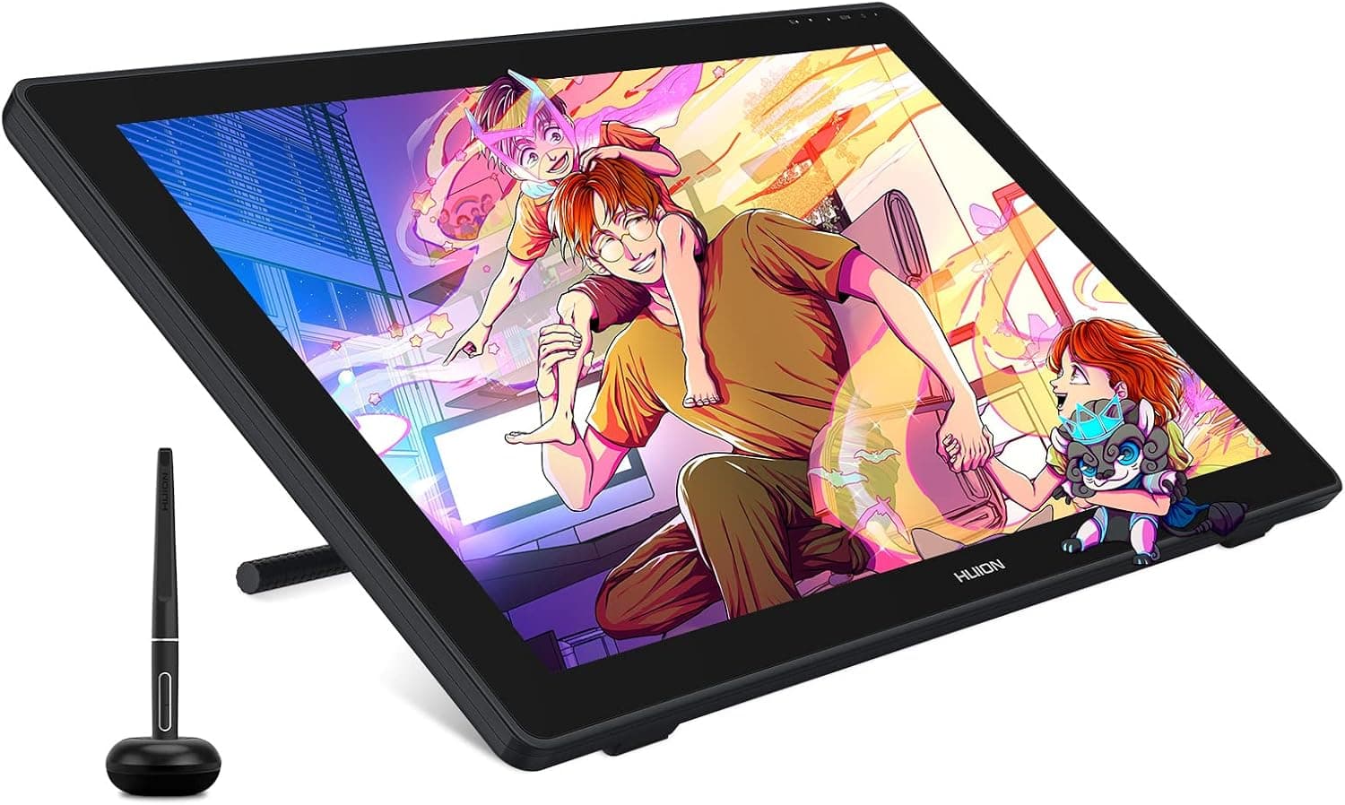 HUION Kamvas 24 Plus Tableta Gráfica con Pantalla, QHD Profesional