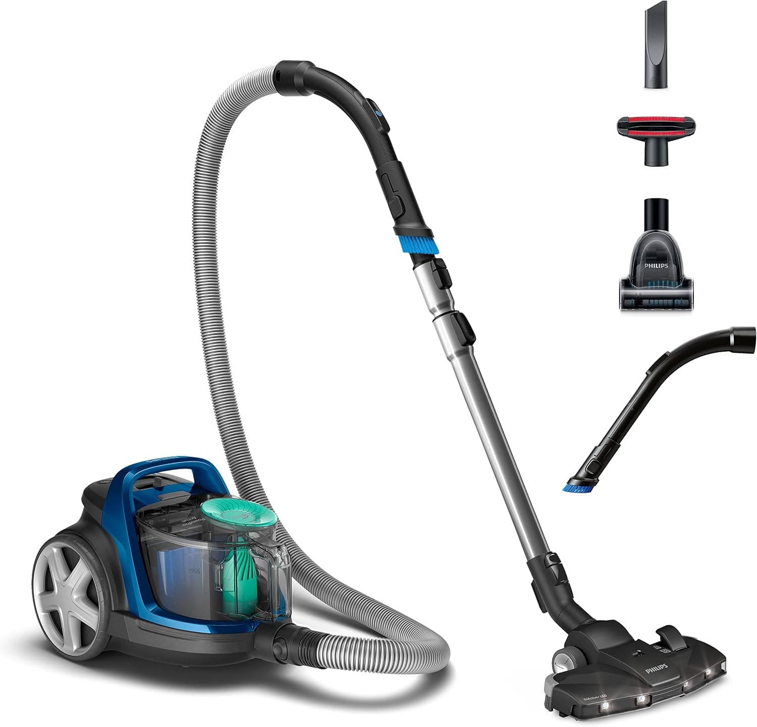 PHILIPS 5000 Aspiradora sin Bolsa, 900 W, 1,5L, 9m, PowerCyclone 7