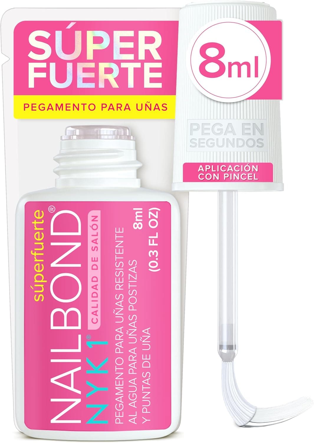 NYK1 Pegamento de Uñas Extra Fuerte para Press-On y Uñas Postizas | 8ml