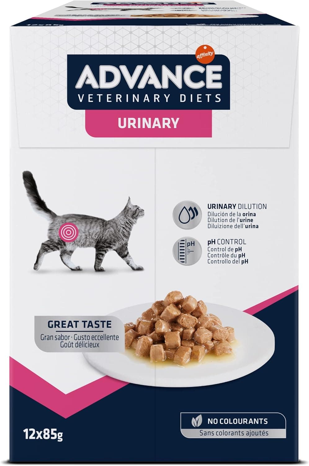 Advance Veterinary Diets Urinary - Comida Húmeda para Gatos: Multipack 12 bolsitas de 85g