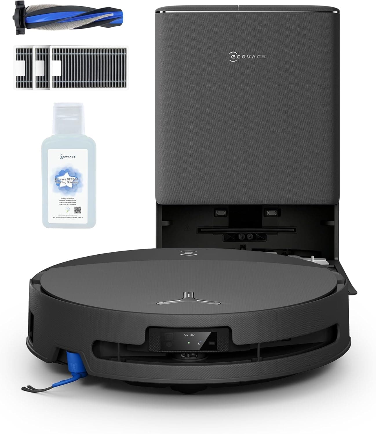 ECOVACS DEEBOT T90 Pro Omni Care Kit Robot Aspirador y fregasuelos,30000 Pa
