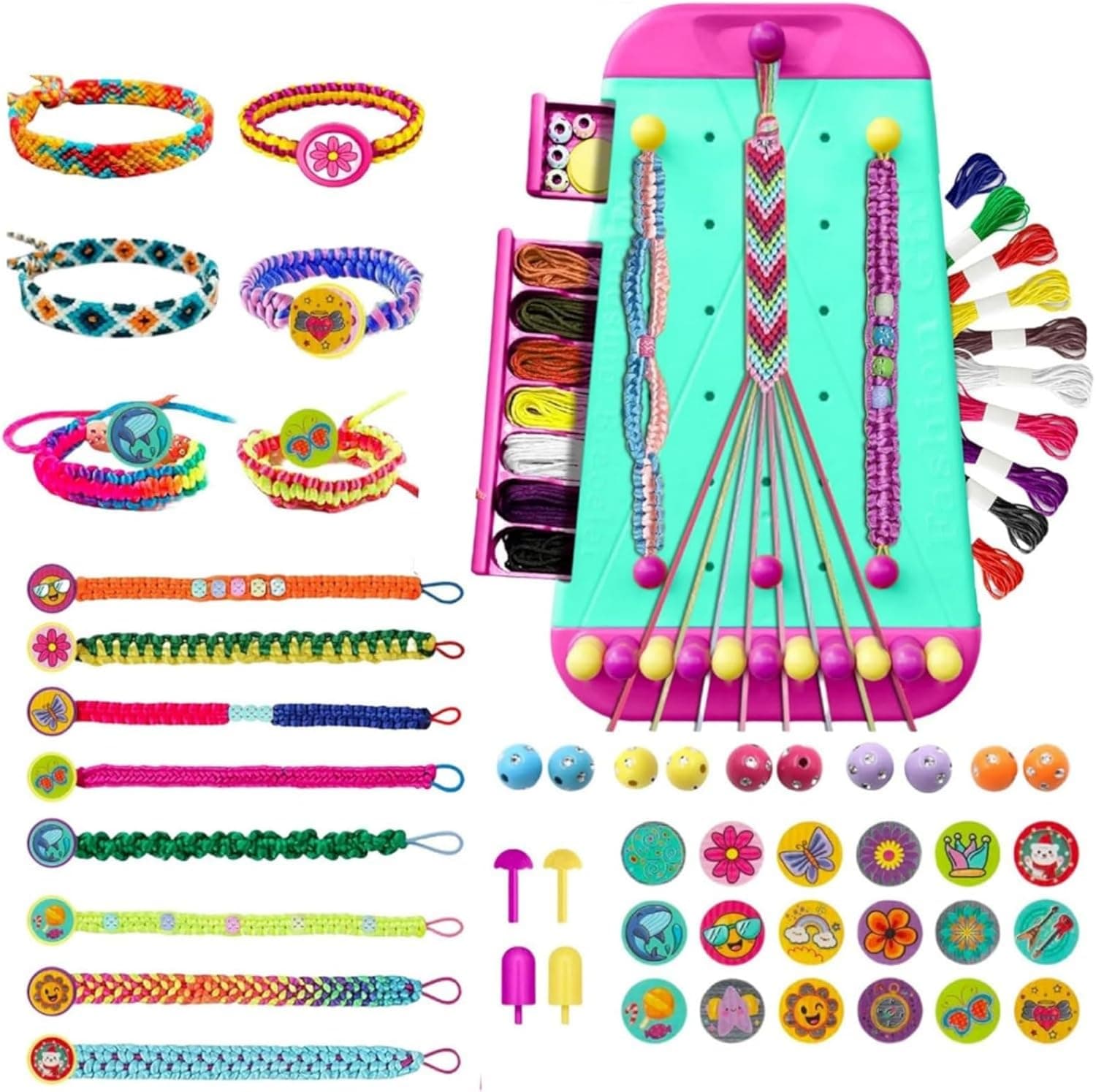 Felly Kit para Hacer Pulsera de Amistad para Niñas de 6 a 12 Años, DIY Kits Artes y Manualidades para Adolescente, Kit para Hacer Joyas, Navidad Cumpleaños Fiesta Regalos para Chicas 8 9 10 11 12 Años