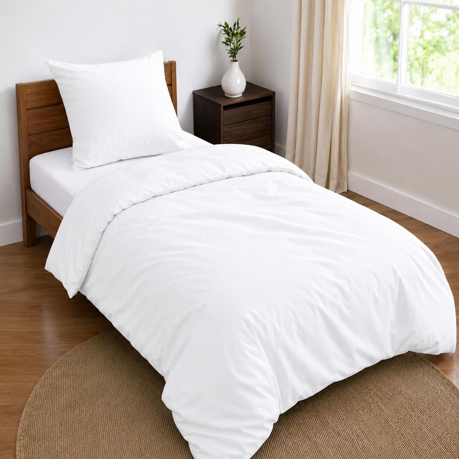 Dreamzie - Ropa de Cama 90-3 Piezas- 100% Microfibra - Blanco