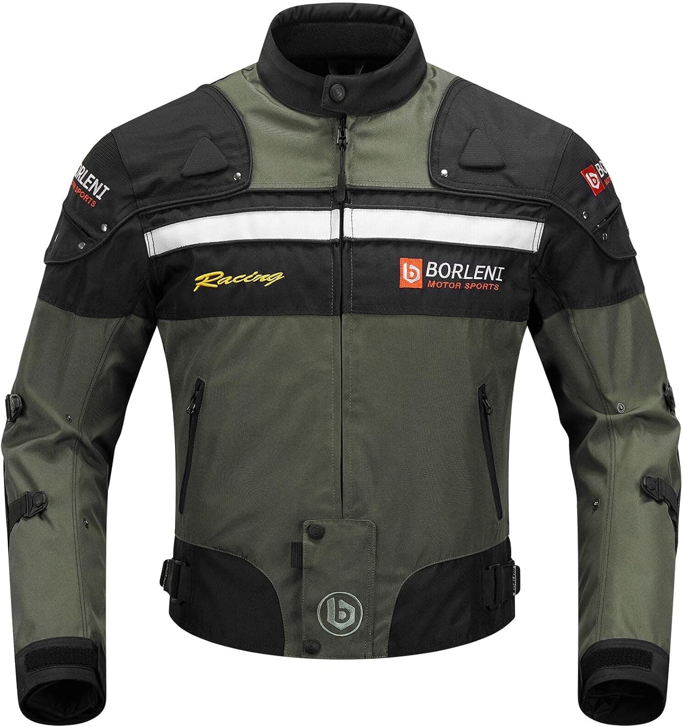 BORLENI Chaqueta moto, protecciones conformes a CE, otoño-invierno, D020