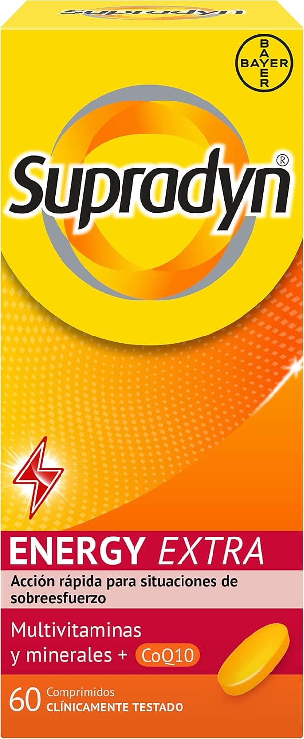 Supradyn Energy Extra con Coenzima Q10 para Deportistas, 60 Comprimidos