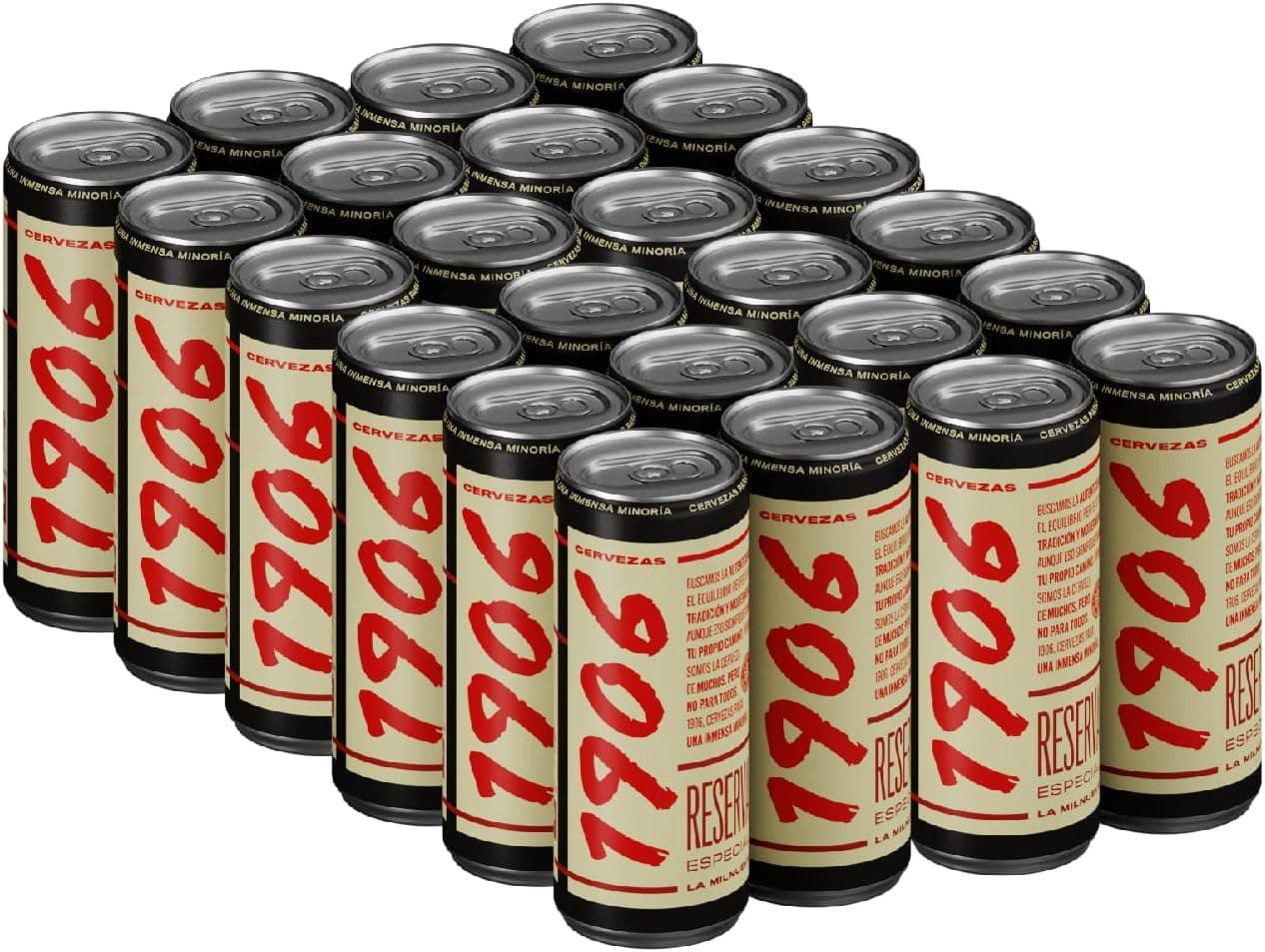1906 - Reserva Especial Cerveza Lager Extra, 24 Latas x 33 cl