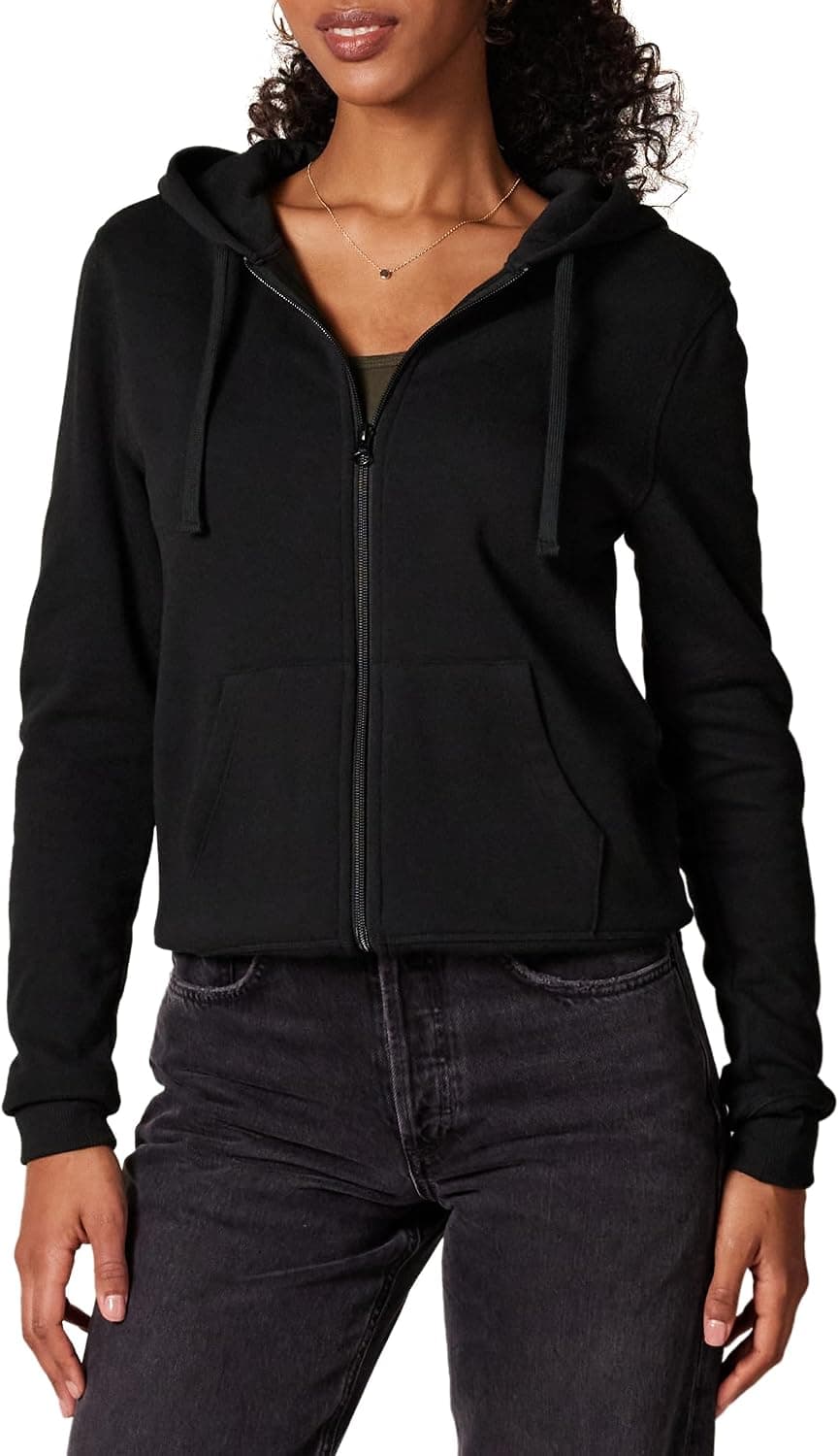 Amazon Essentials Mujer Sudadera con Capucha de Forro Polar con Cremallera Completa (Disponible en Tallas Grandes)