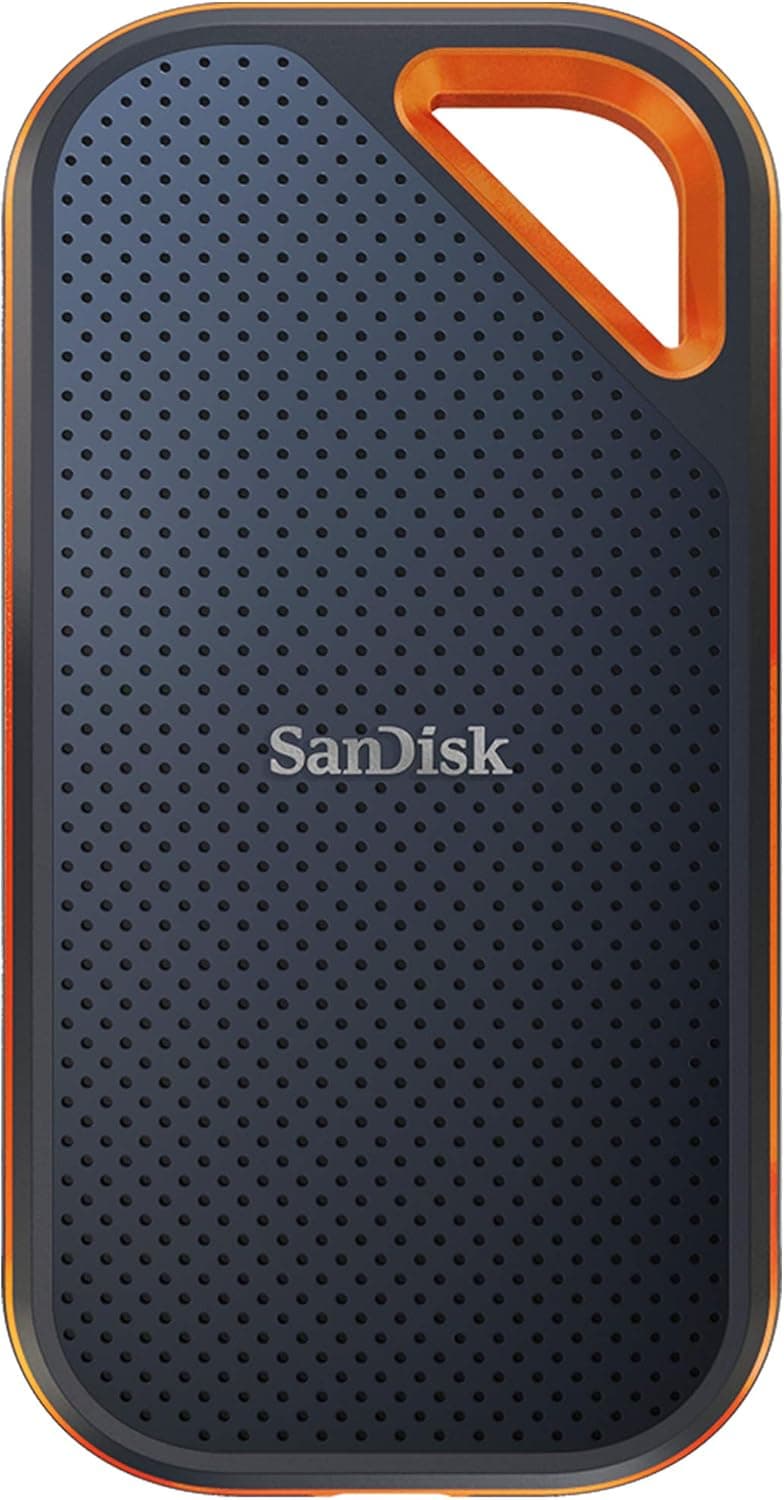 SanDisk Extreme PRO SSD Externo Portátil 4 TB (Disco duro externo SSD con velodidad de lectura e de escritura hasta 2000 MB/s, 256-bit AES hardware encryption, Clasificación IP65)