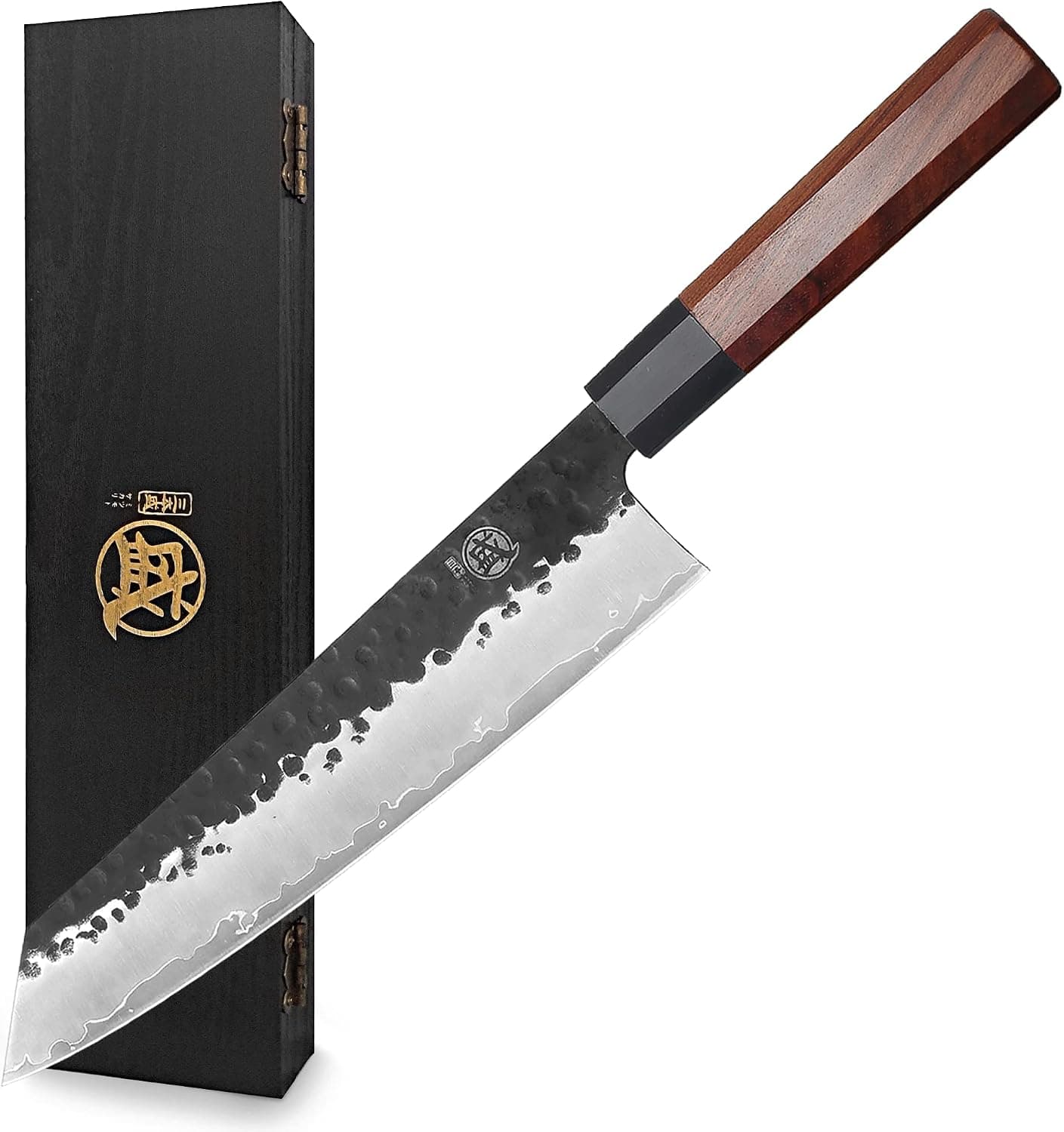 MITSUMOTO SAKARI Cuchillo Japones Kiritsuke, 23 cm Cuchillo Forjado a Mano