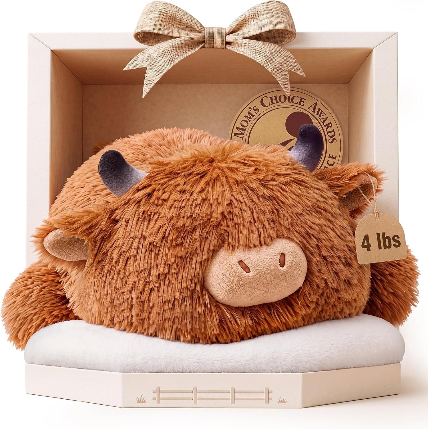 Mewaii Peluche Vaca de Montaña con Peso de 1,8 kg, 58cm